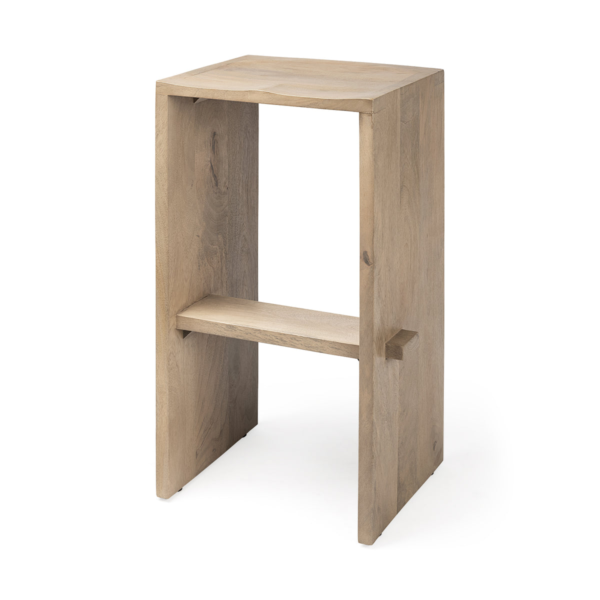 Aida 30" Seat Height Light Wood Bar Stool-Bar Stools-DECOROLALA