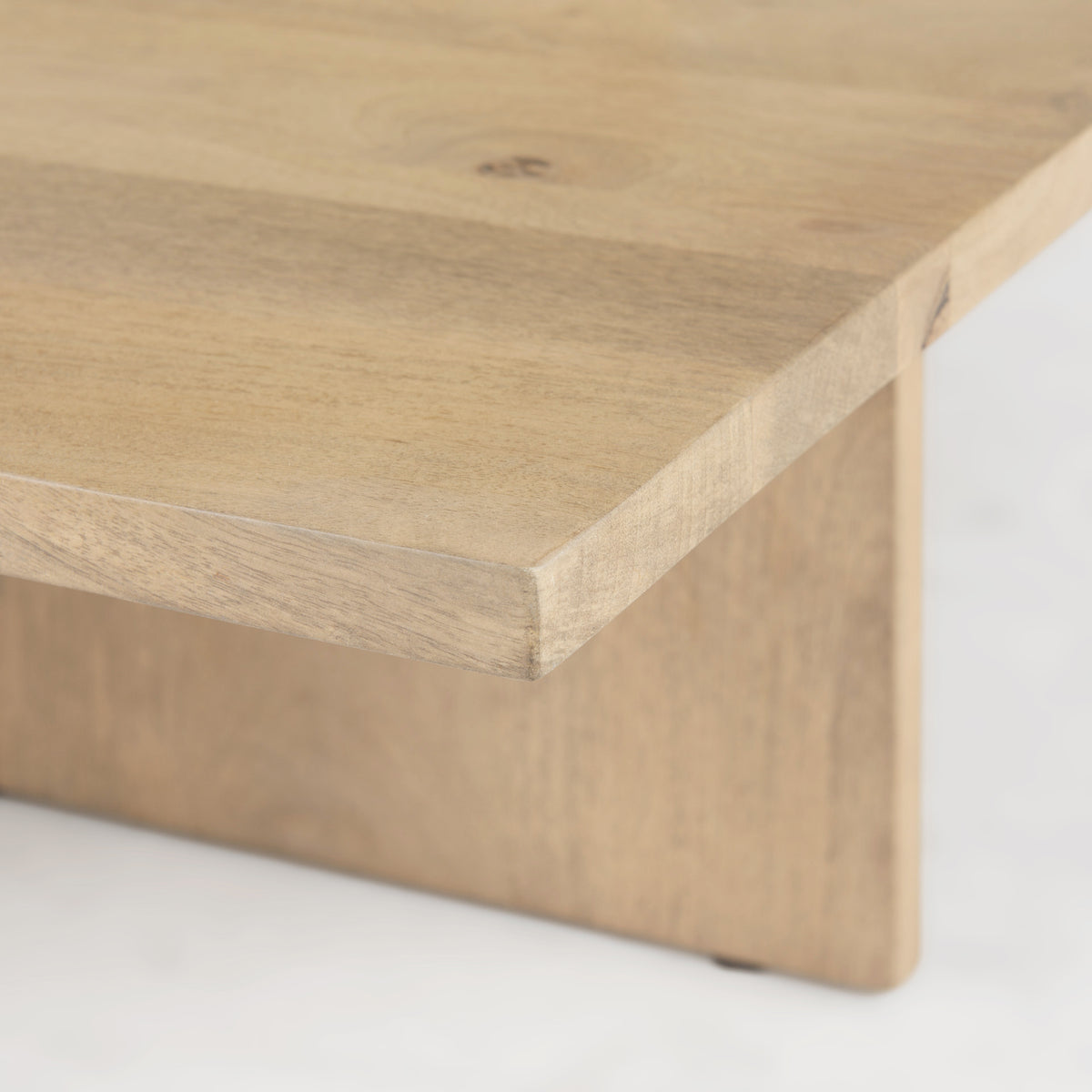 Aida 56 x 34 Rectangular Light Brown Wood Coffee Table-Coffee Tables-DECOROLALA