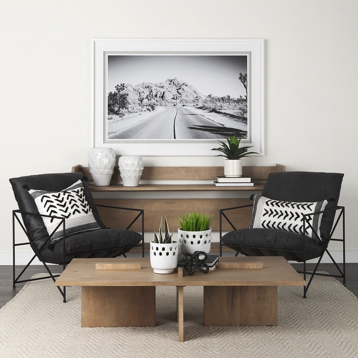 Aida 56 x 34 Rectangular Light Brown Wood Coffee Table-Coffee Tables-DECOROLALA