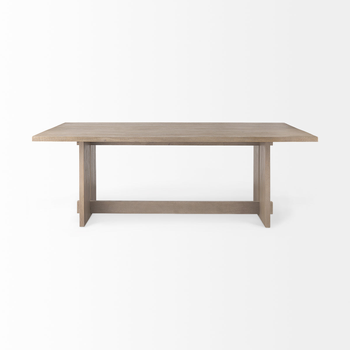 Aida 84"L x 42"W Rectangular Dining Table | Modern | Light Wood | Seats 8-Dining Tables-DECOROLALA