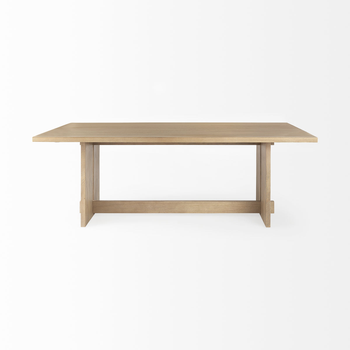 Aida 84"L x 42"W Rectangular Dining Table | Modern | Light Wood | Seats 8-Dining Tables-DECOROLALA