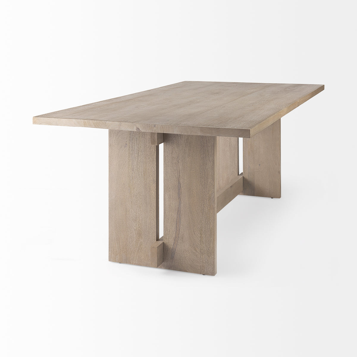 Aida 84"L x 42"W Rectangular Dining Table | Modern | Light Wood | Seats 8-Dining Tables-DECOROLALA