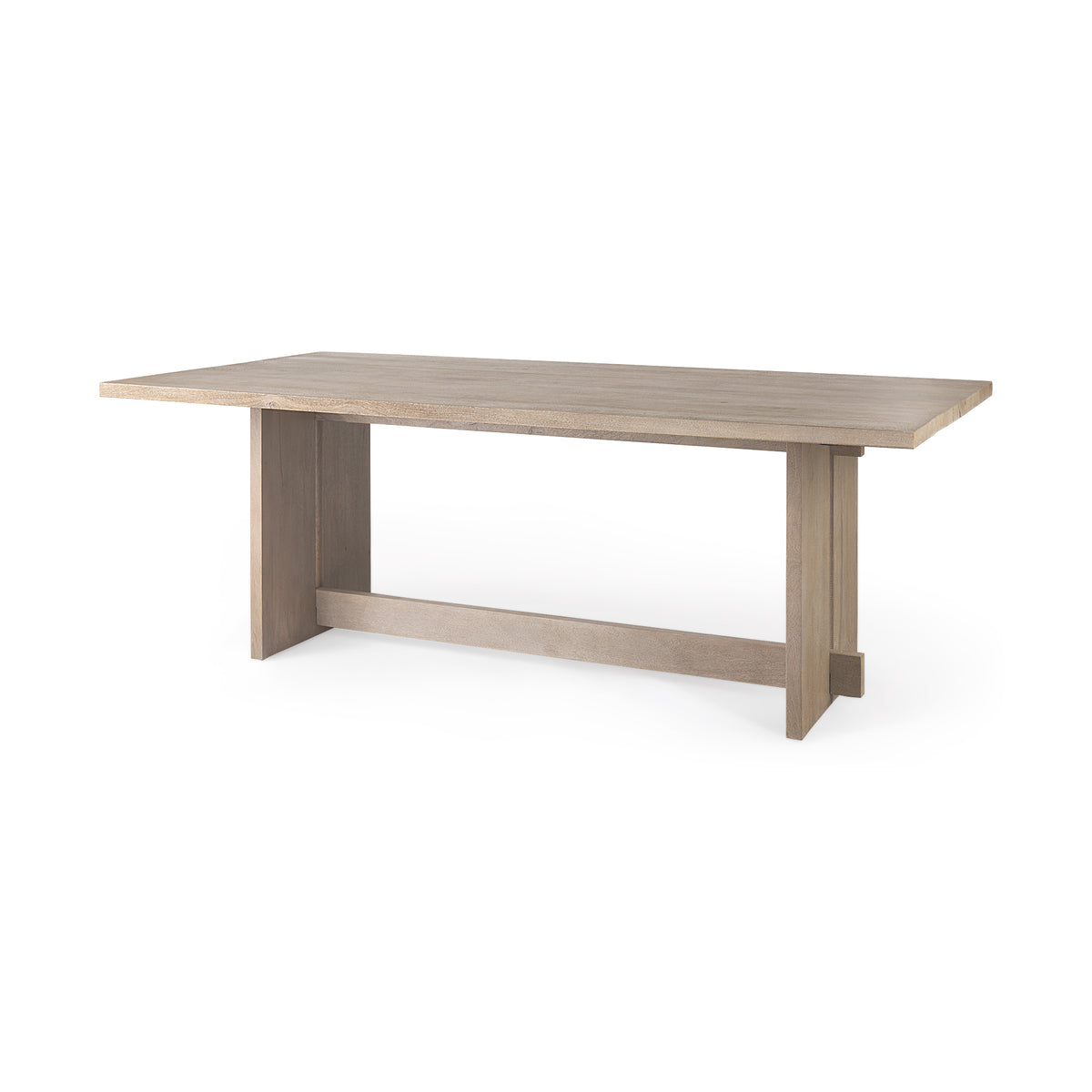 Aida 84"L x 42"W Rectangular Dining Table | Modern | Light Wood | Seats 8-Dining Tables-DECOROLALA