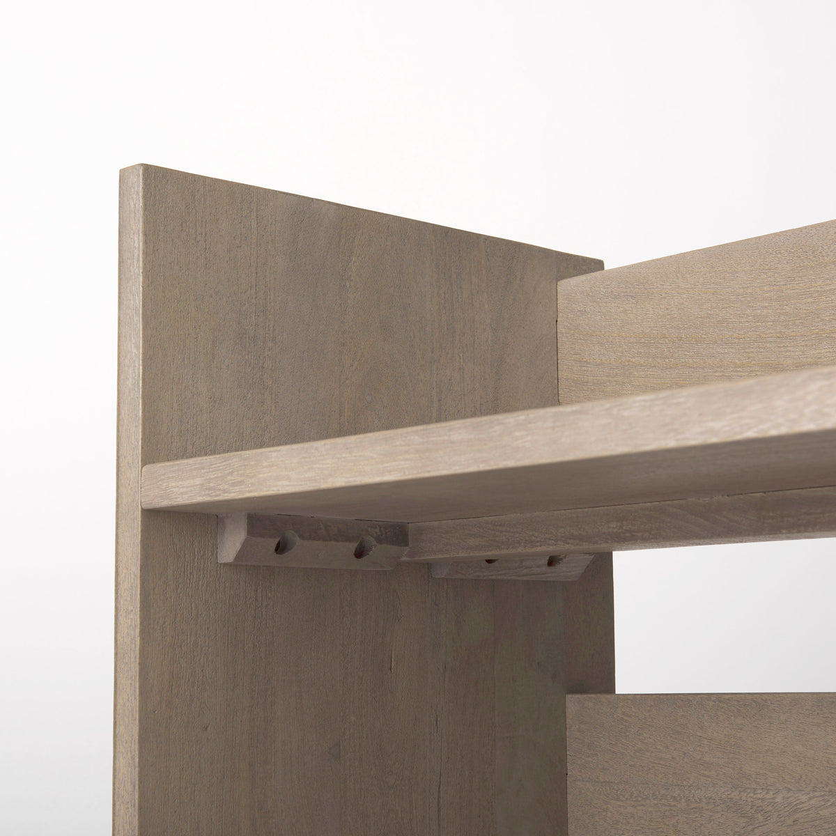 Aida Light Gray Wood Console Table-Console Tables-DECOROLALA