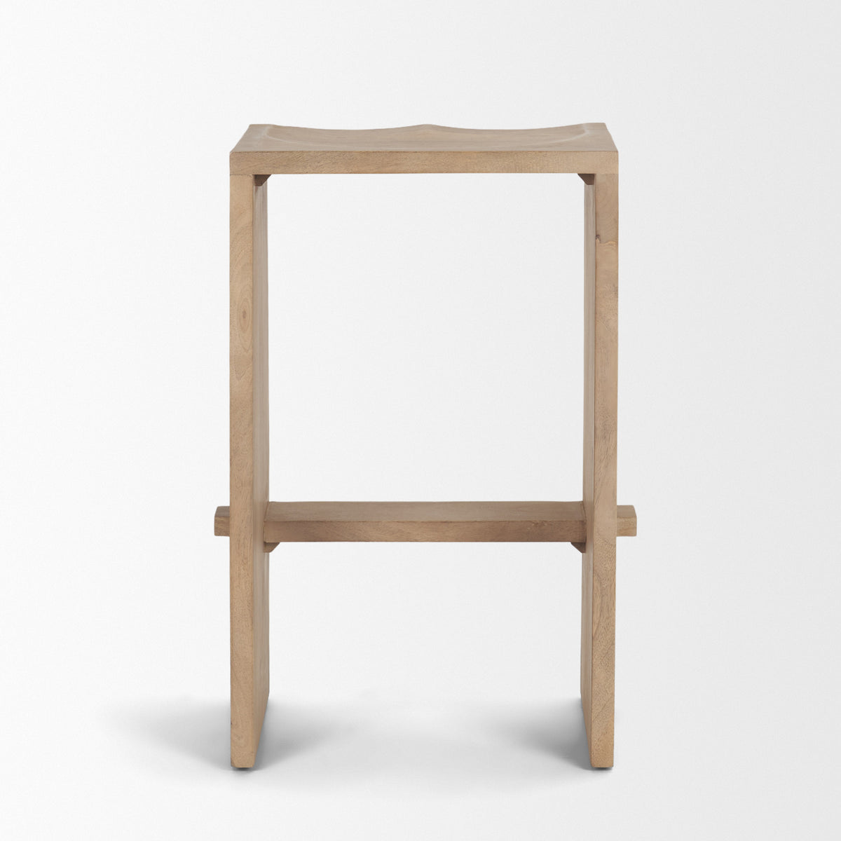 Aida 26" Seat Height Light Wood Counter Stool-Bar Stools-DECOROLALA