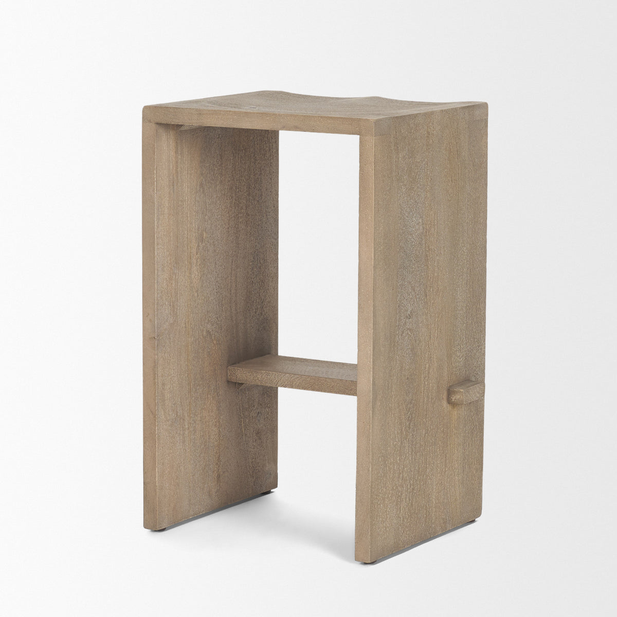 Aida 26" Seat Height Light Wood Counter Stool-Bar Stools-DECOROLALA