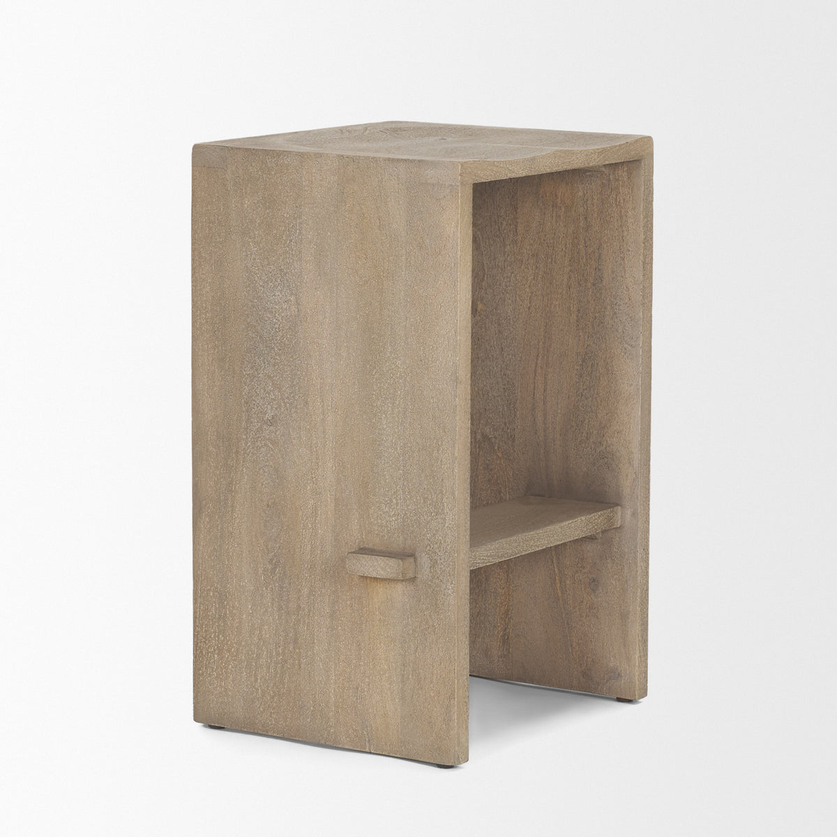 Aida 26" Seat Height Light Wood Counter Stool-Bar Stools-DECOROLALA