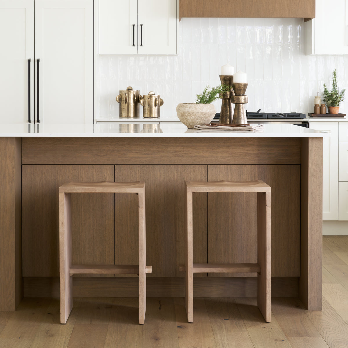Aida 26" Seat Height Light Wood Counter Stool-Bar Stools-DECOROLALA
