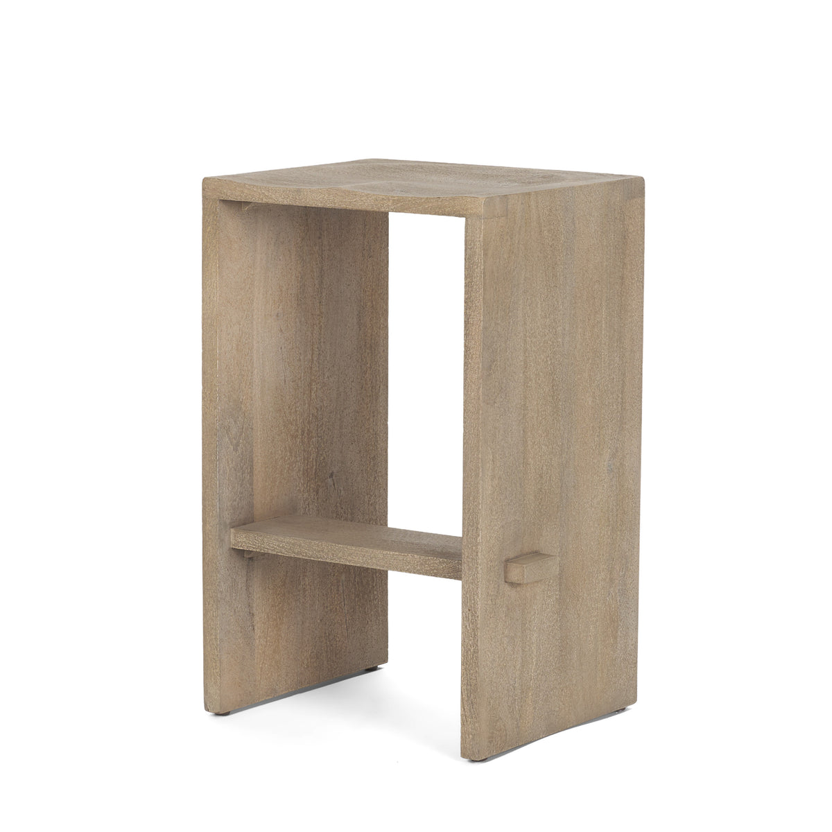 Aida 26" Seat Height Light Wood Counter Stool-Bar Stools-DECOROLALA