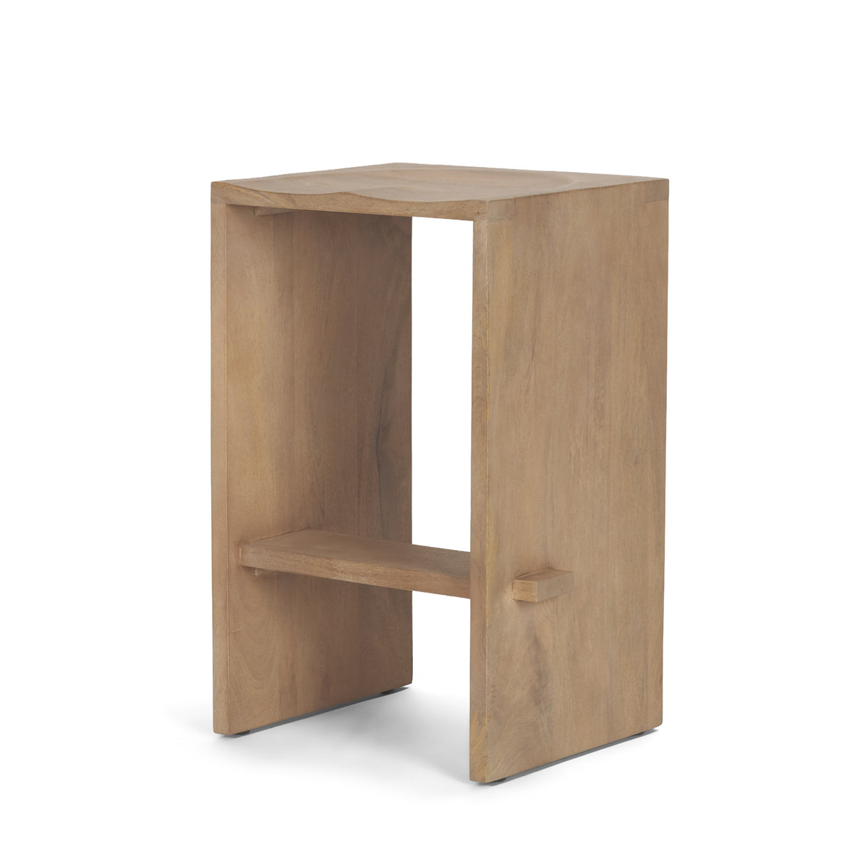 Aida 26" Seat Height Light Wood Counter Stool-Bar Stools-DECOROLALA