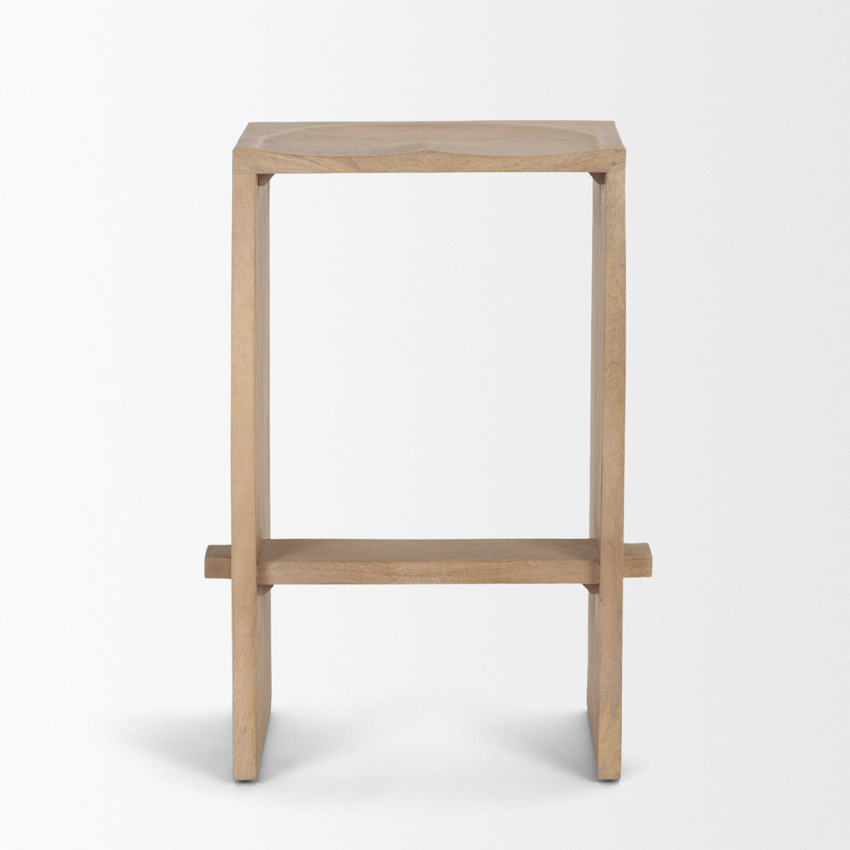 Aida 26" Seat Height Light Wood Counter Stool-Bar Stools-DECOROLALA