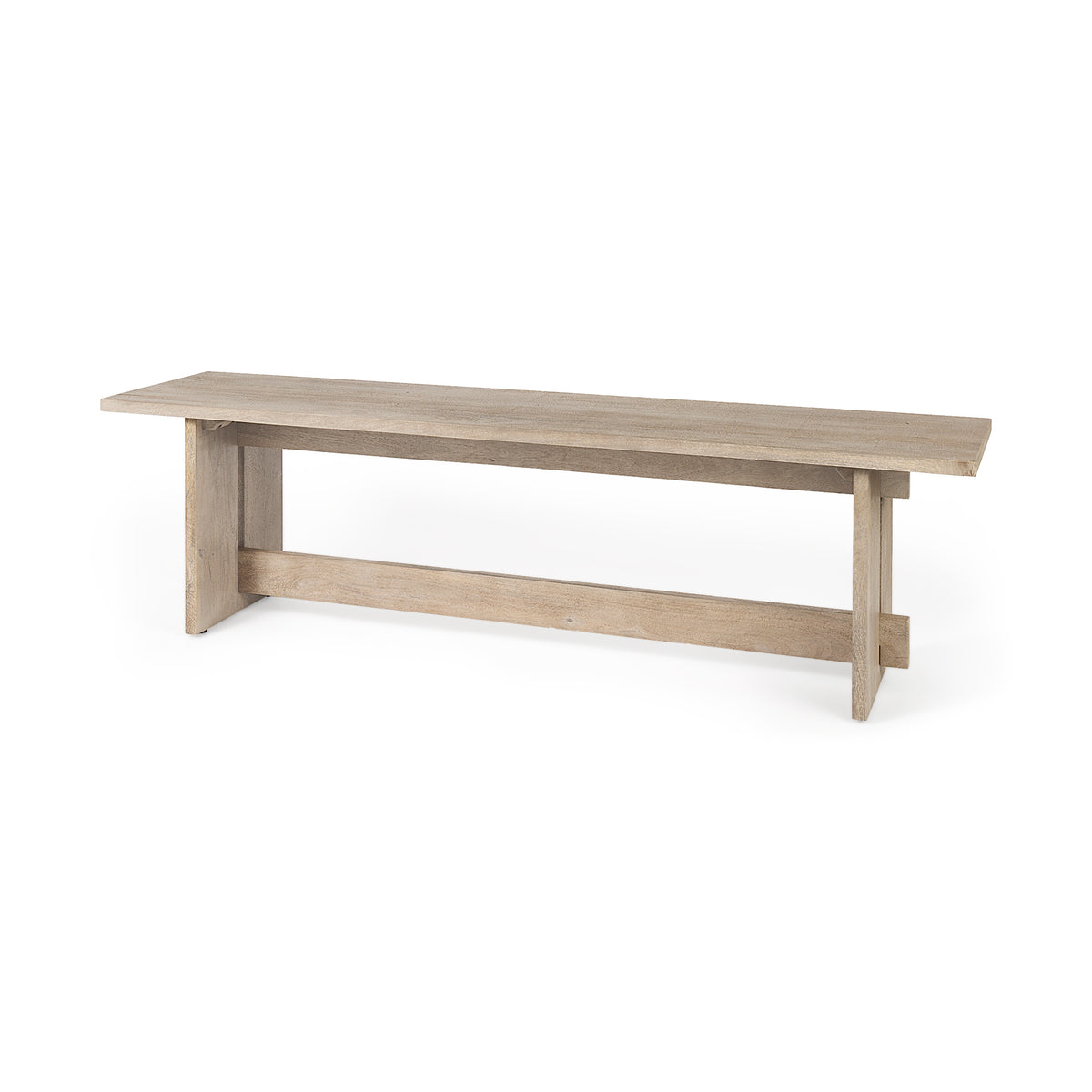 Aida Light Wood Dining Bench-Benches-DECOROLALA