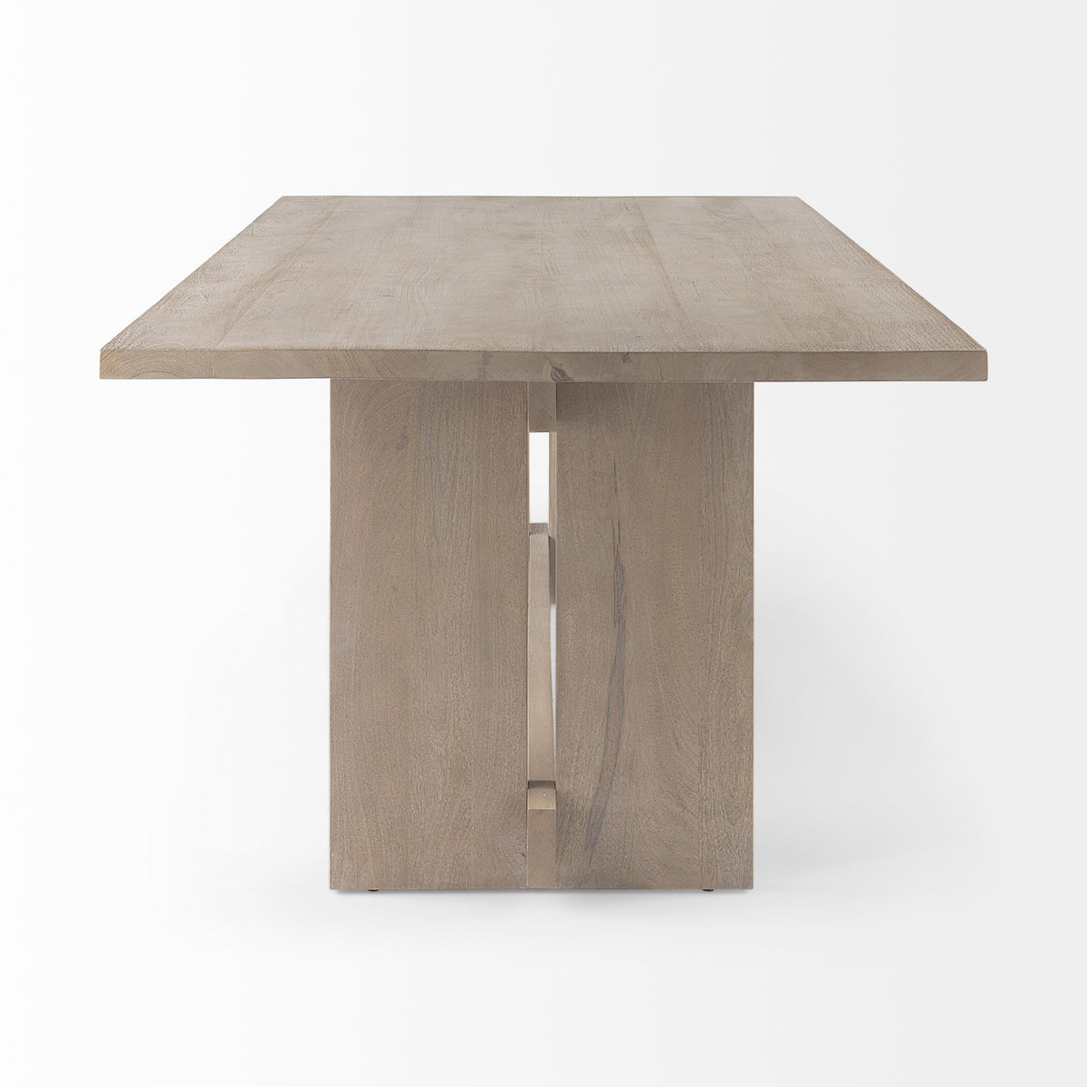 Aida 84"L x 42"W Rectangular Dining Table | Modern | Light Wood | Seats 8-Dining Tables-DECOROLALA