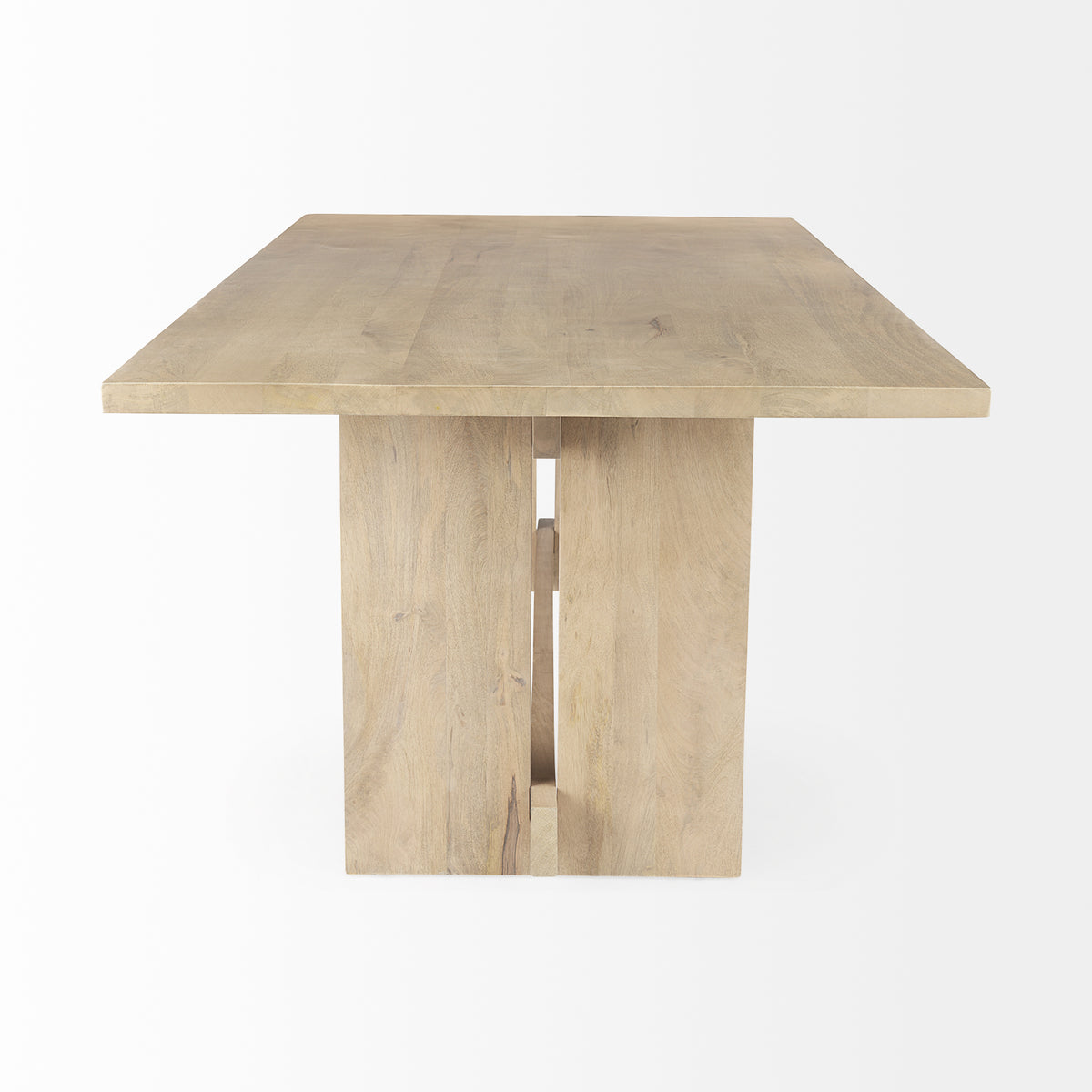 Aida 84"L x 42"W Rectangular Dining Table | Modern | Light Wood | Seats 8-Dining Tables-DECOROLALA