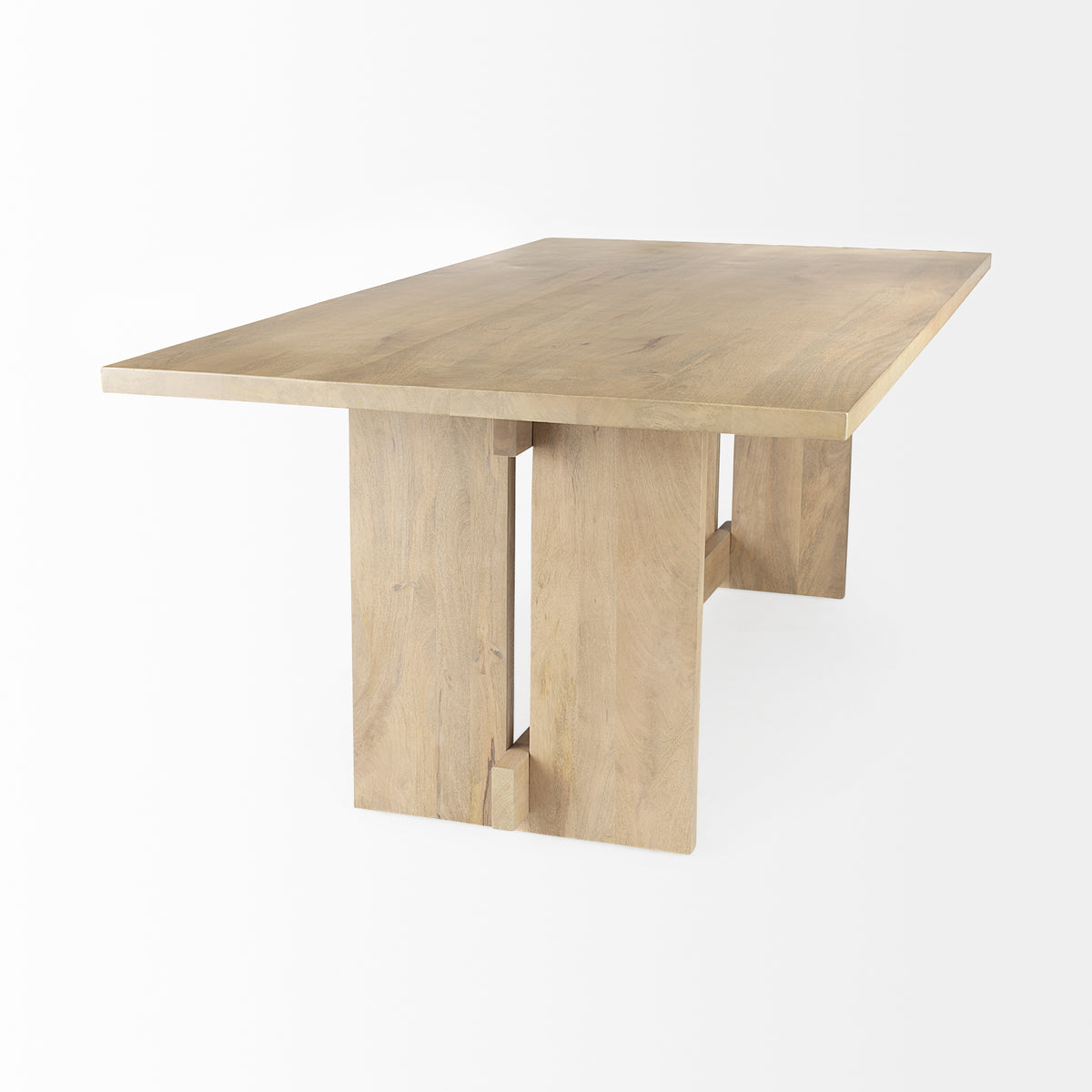 Aida 84"L x 42"W Rectangular Dining Table | Modern | Light Wood | Seats 8-Dining Tables-DECOROLALA