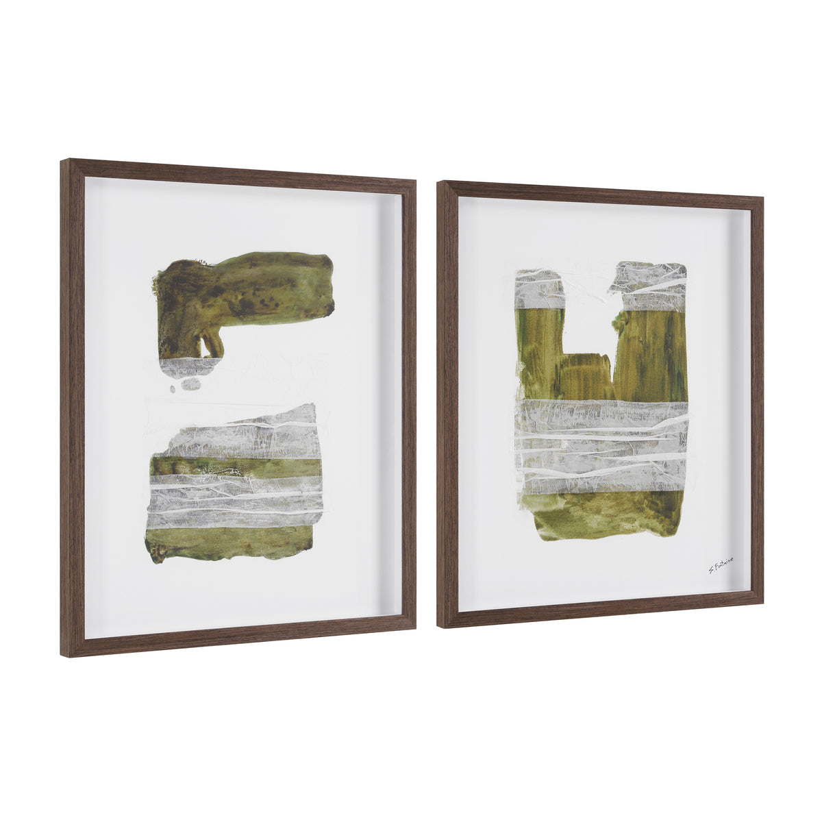 Aimee 20.0" Wide Wall Decor, Printed Artwork (2 Piece Set)-Canvas Prints-DECOROLALA