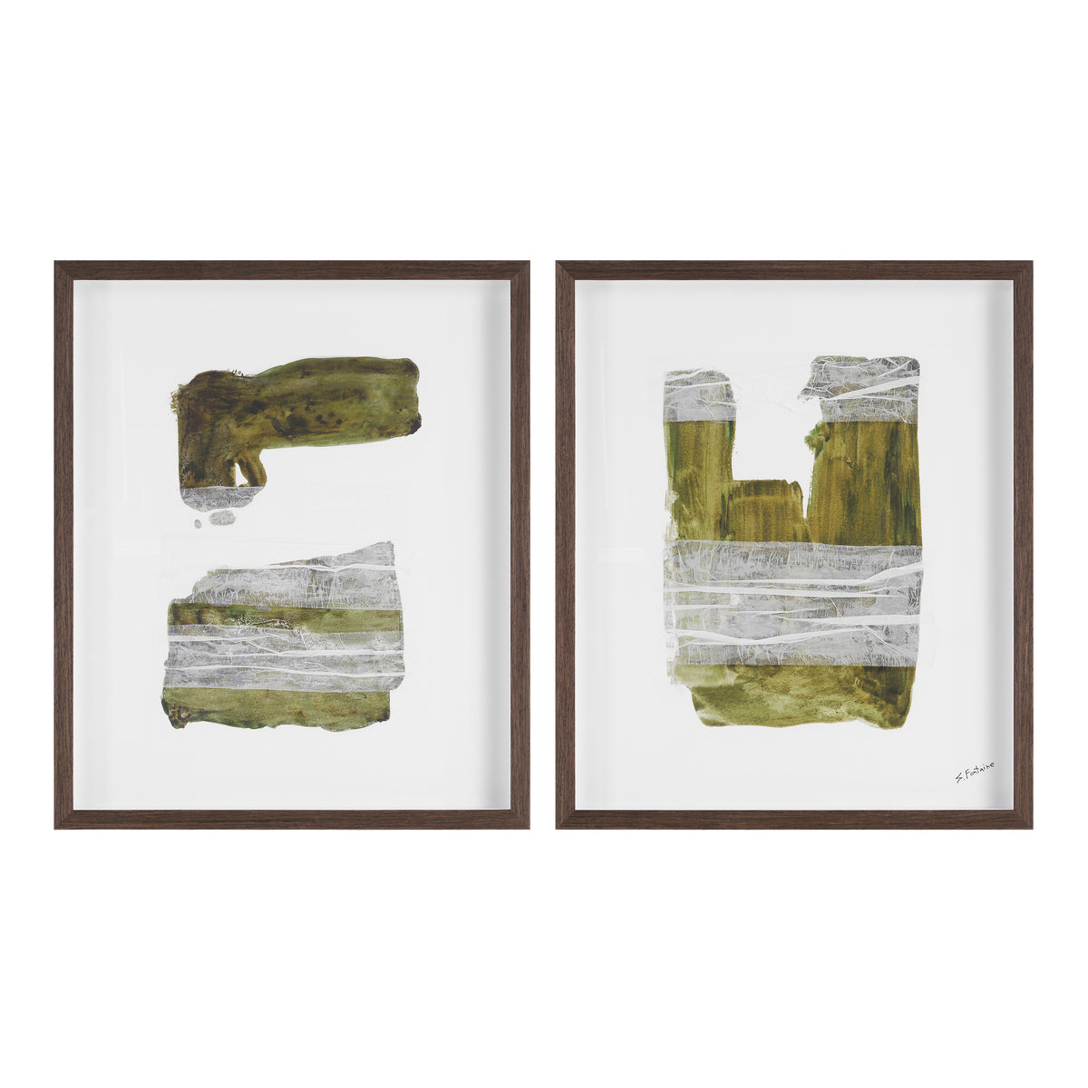 Aimee 20.0" Wide Wall Decor, Printed Artwork (2 Piece Set)-Canvas Prints-DECOROLALA