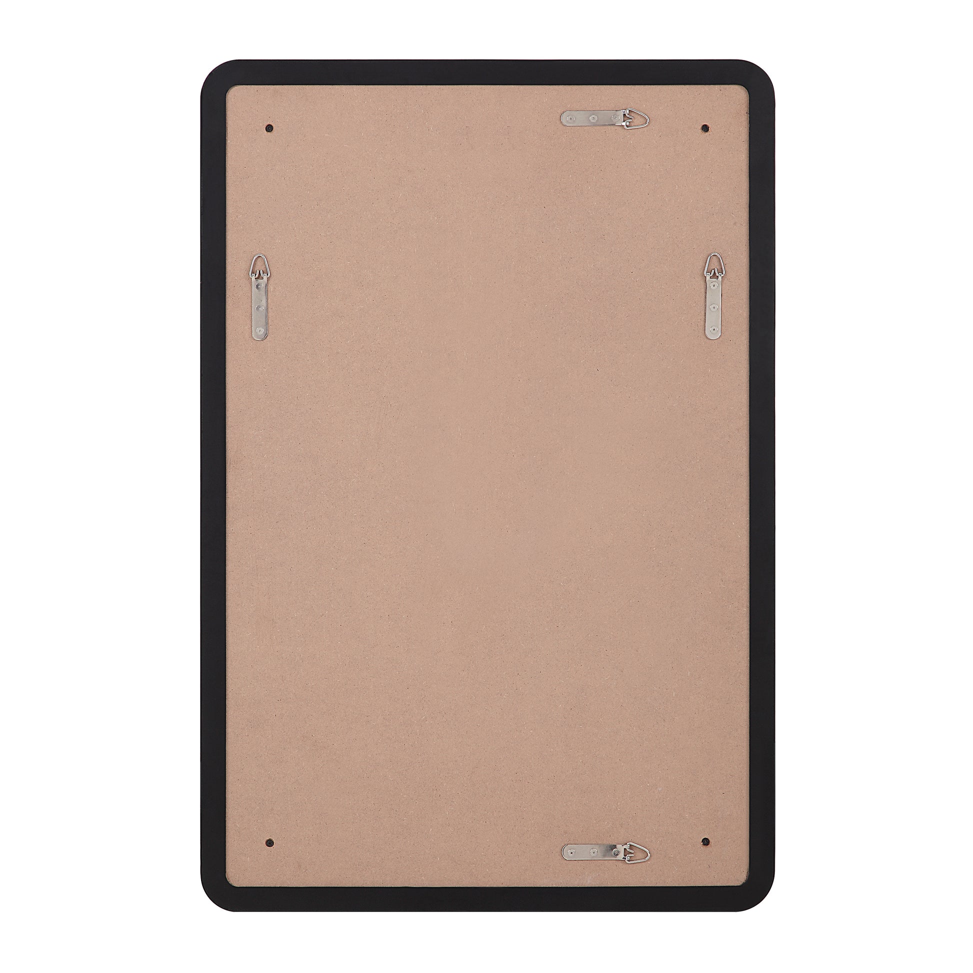 Aine 36" Tall Rectangular Mirror, Matte Black-Mirror-DECOROLALA