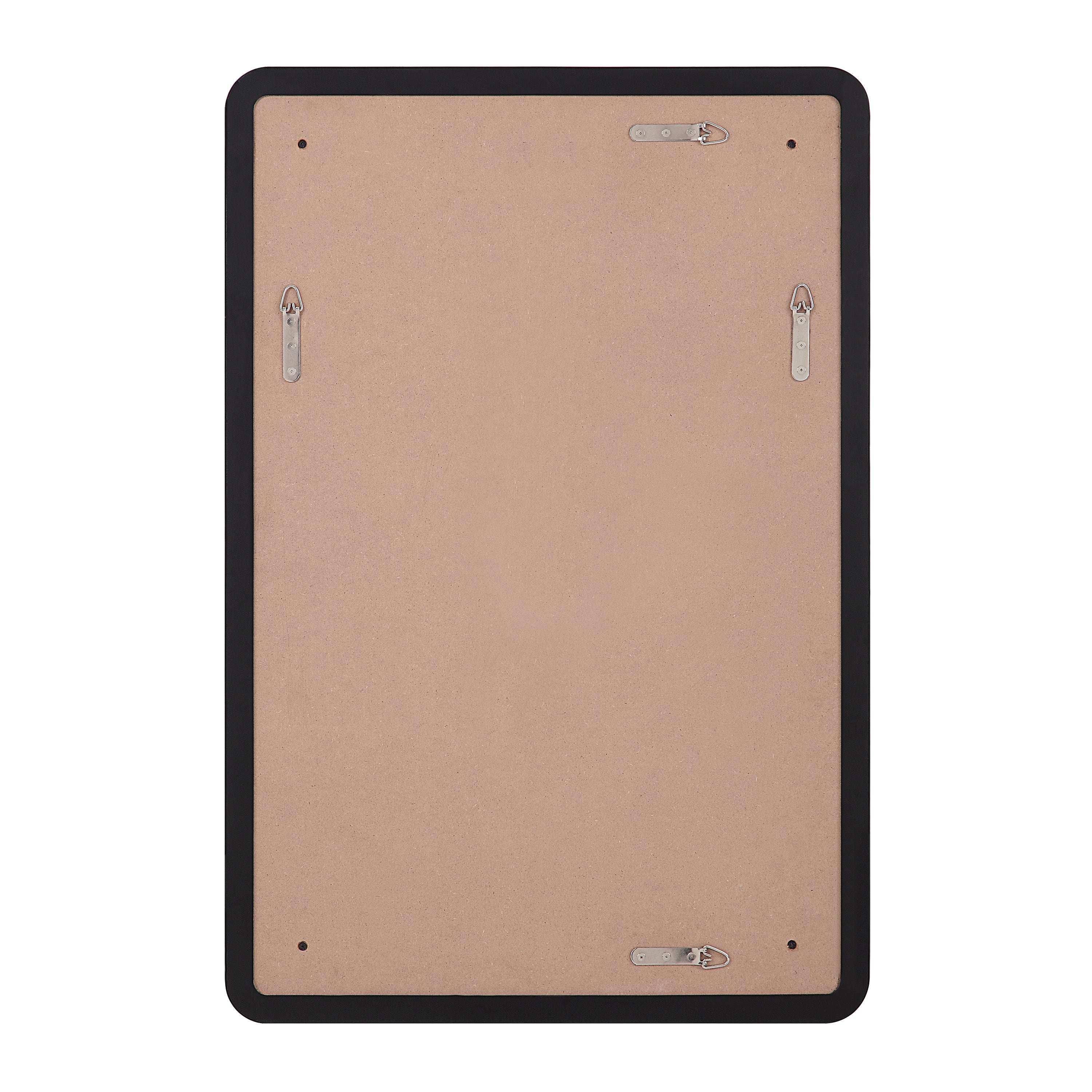 Aine 36" Tall Rectangular Mirror, Matte Black-Mirror-DECOROLALA