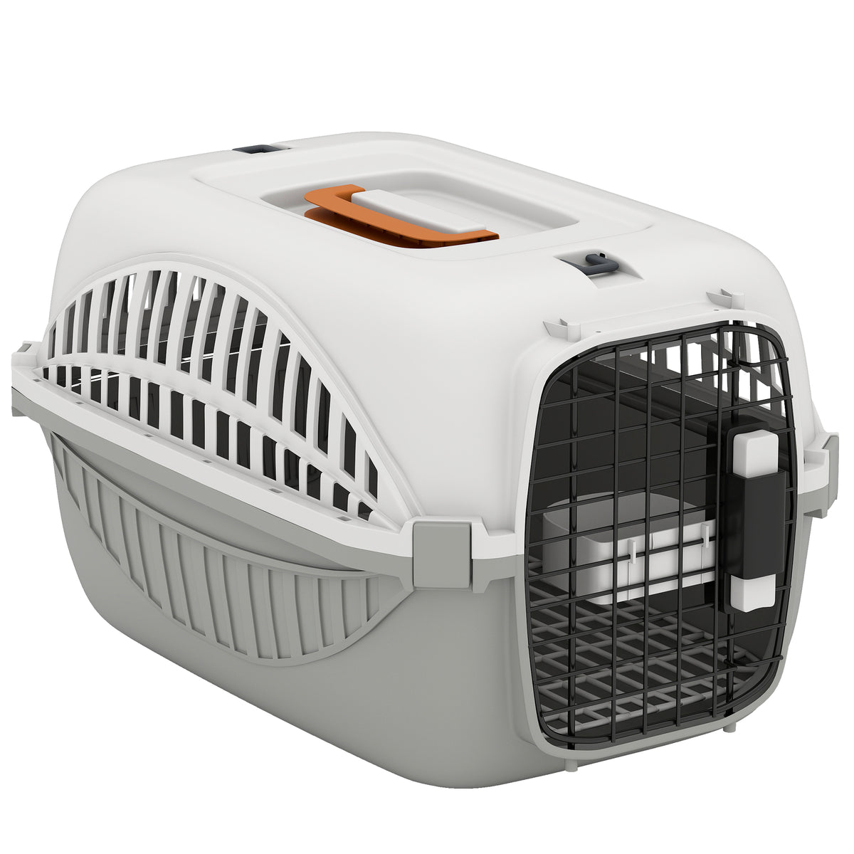 Airline Approved Hard-Sided Pet Carrier - Cream White 19"-Dogs-DECOROLALA