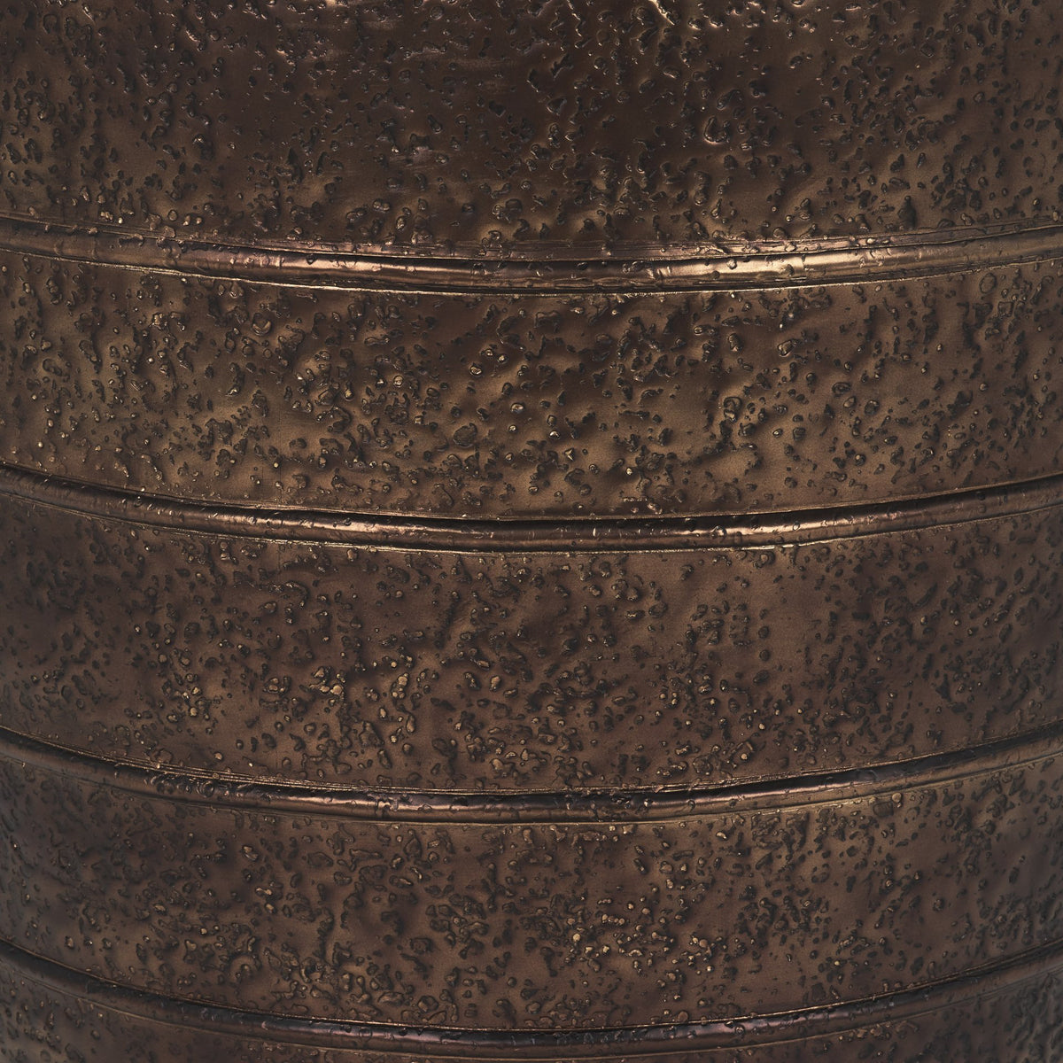 Aivana Extra Large Antiqued Gold Metal Floor Vase-Vase-DECOROLALA
