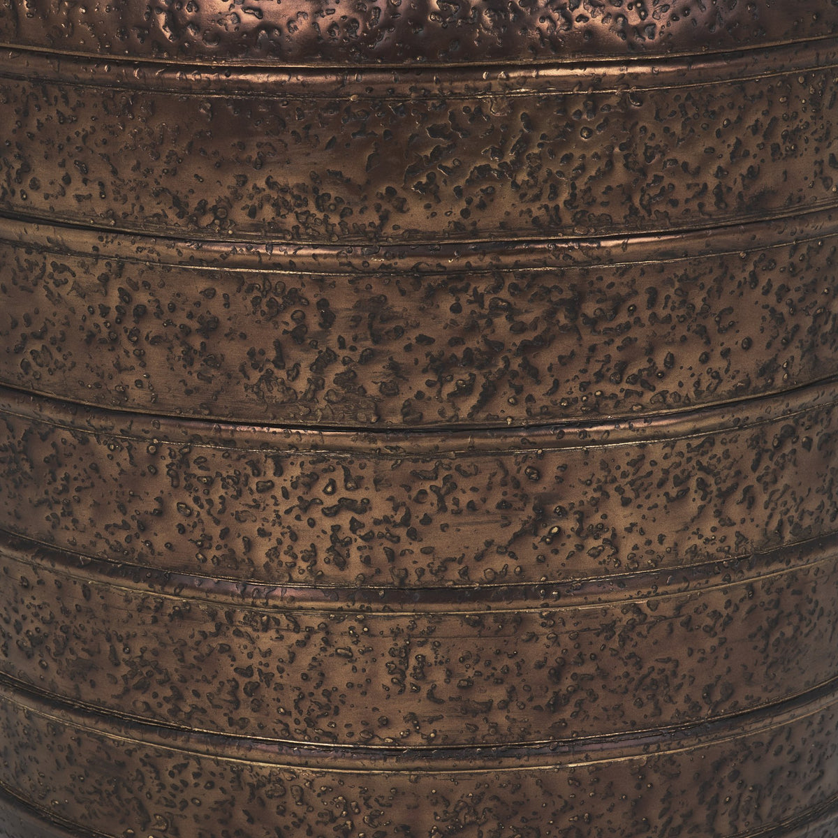 Aivana Large Antiqued Gold Metal Floor Vase-Vase-DECOROLALA