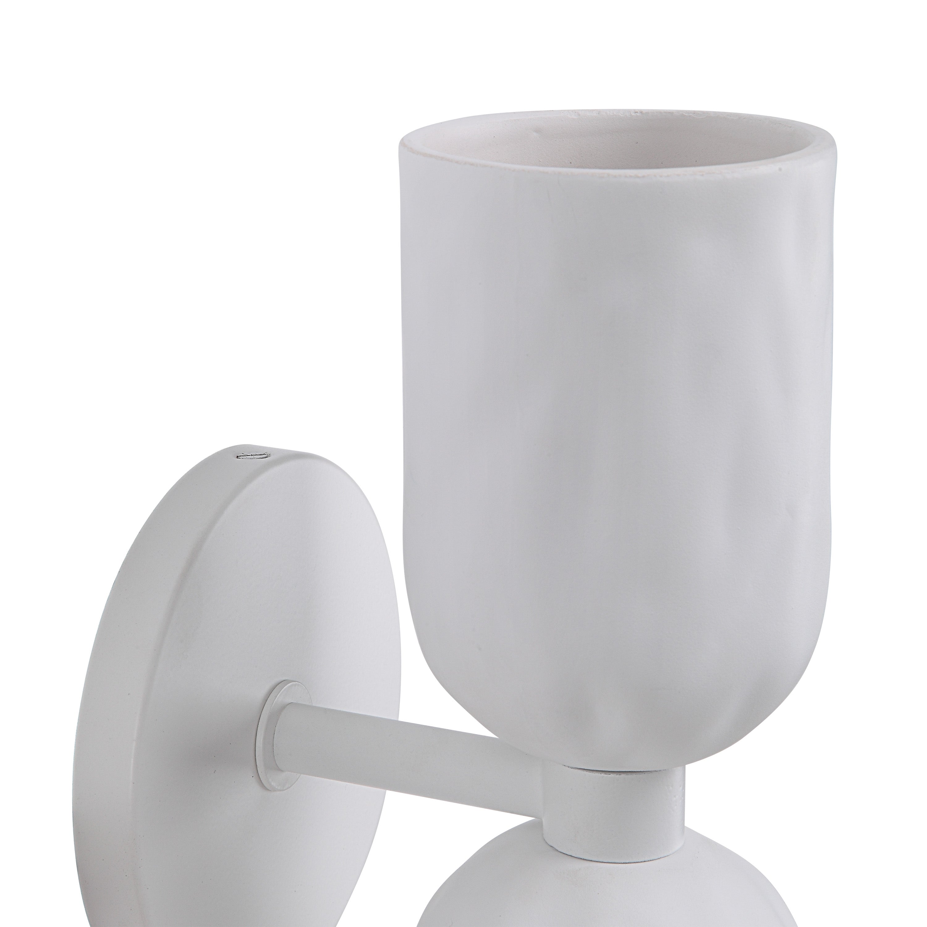 Akira 11.2" Off-White 2-Light Wall Sconce-Wall Sconce-DECOROLALA