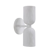 Akira 11.2" Off-White 2-Light Wall Sconce-Wall Sconce-DECOROLALA