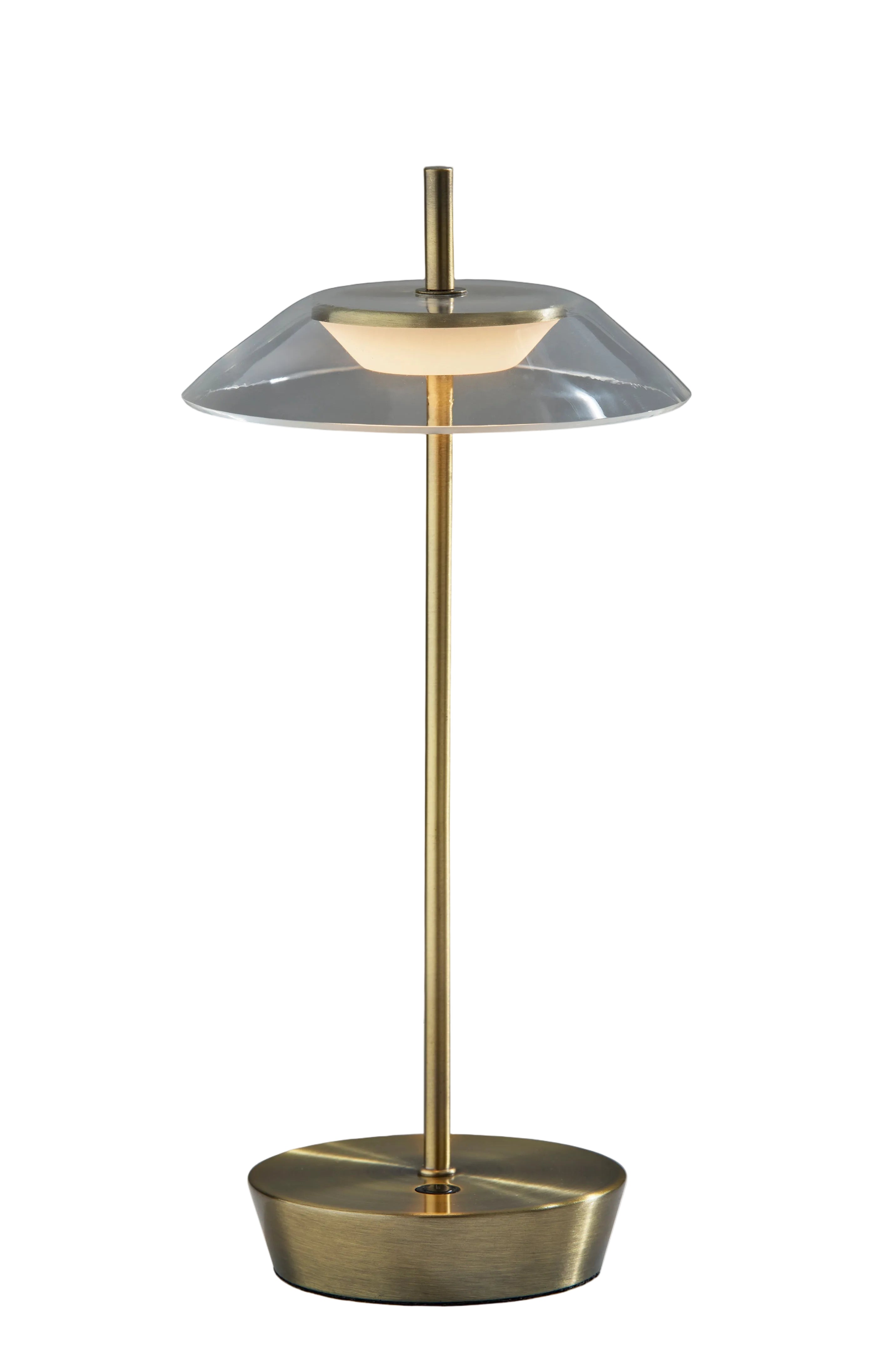 Ako LED Cordless Table Lamp- Antique Brass-Lighting-DECOROLALA