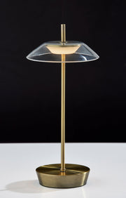 Ako LED Cordless Table Lamp - Antique Brass-Lighting-DECOROLALA
