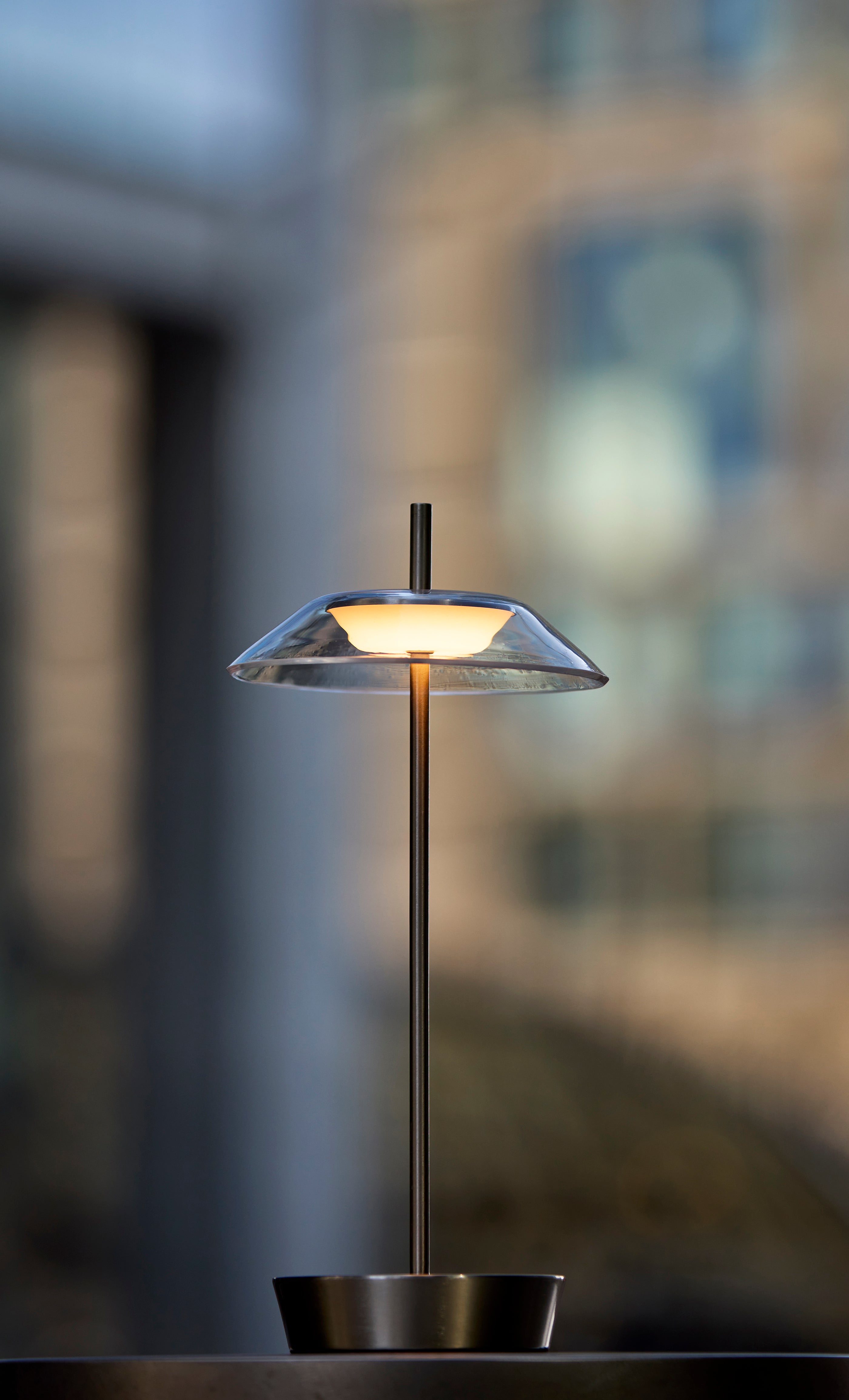 Ako LED Cordless Table Lamp - Black 12" Dimmer-Lighting-DECOROLALA