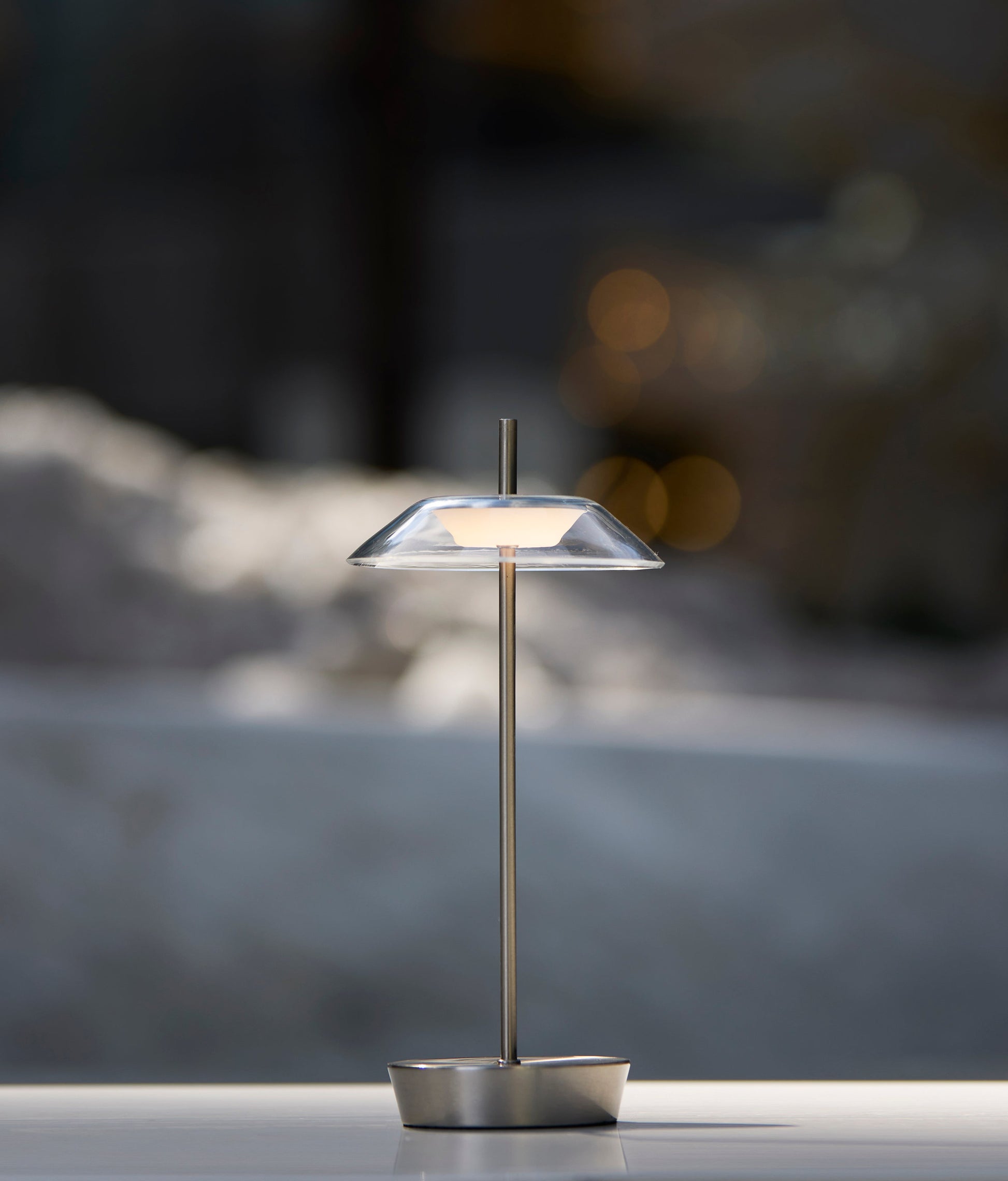 Ako LED Cordless Table Lamp - Black 12" Dimmer-Lighting-DECOROLALA