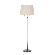 Alban 59" Floor Lamp, Black/Brass-Floor Lamp-DECOROLALA