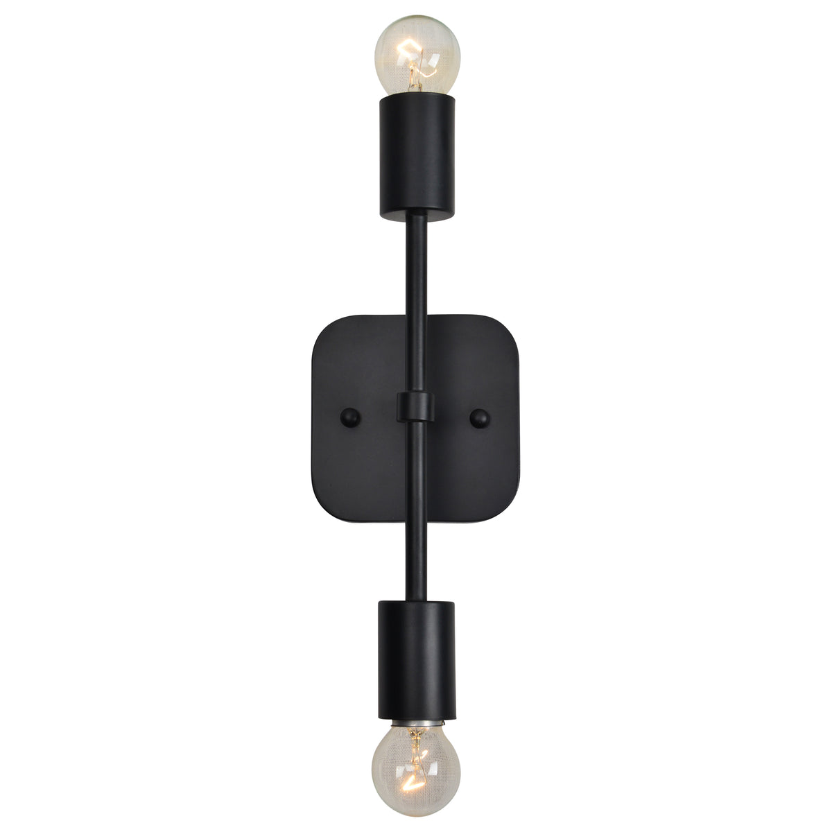 Albany I 13" Wall Sconce, Black-Wall Sconces-DECOROLALA