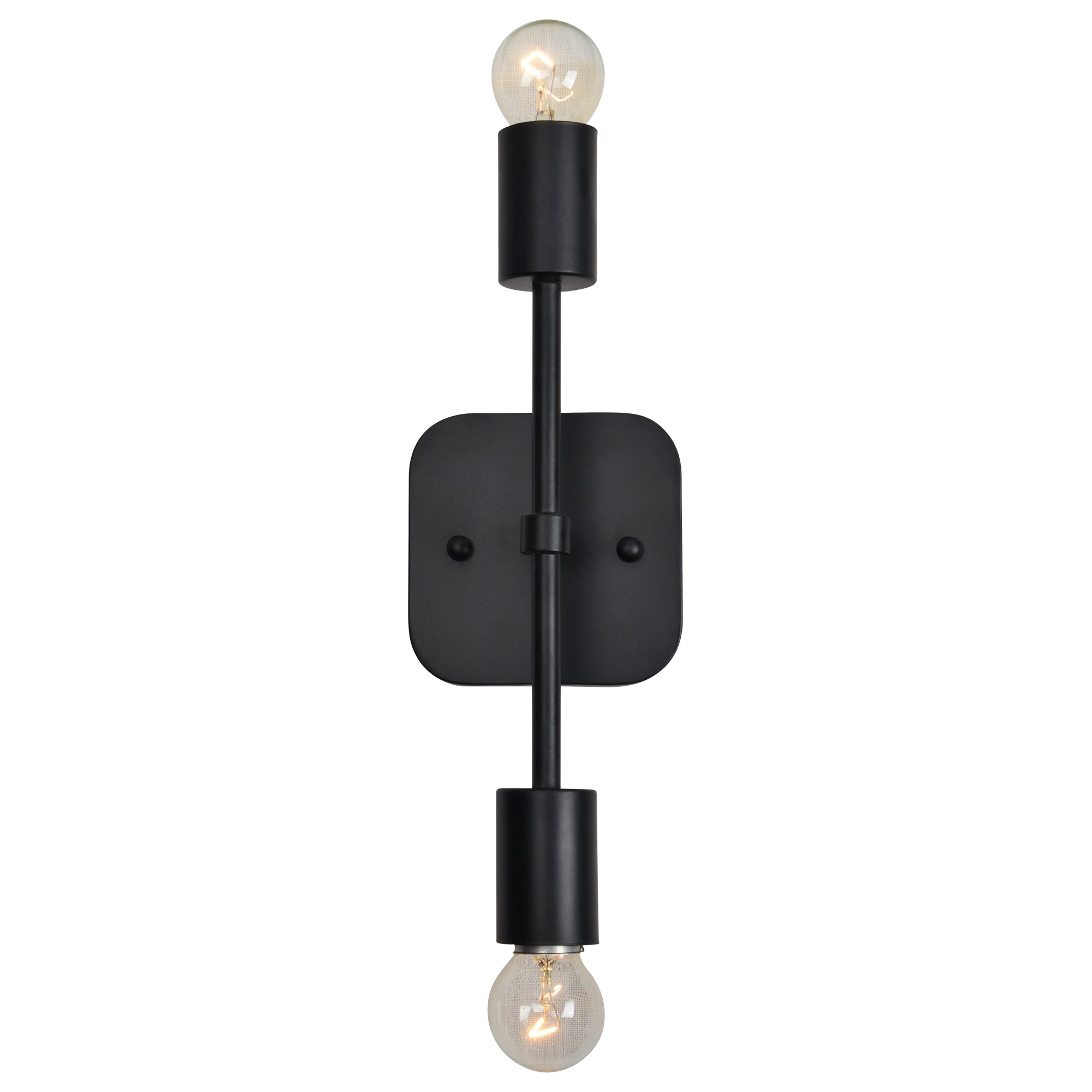 Albany I 13" Wall Sconce, Black-Wall Sconce-DECOROLALA