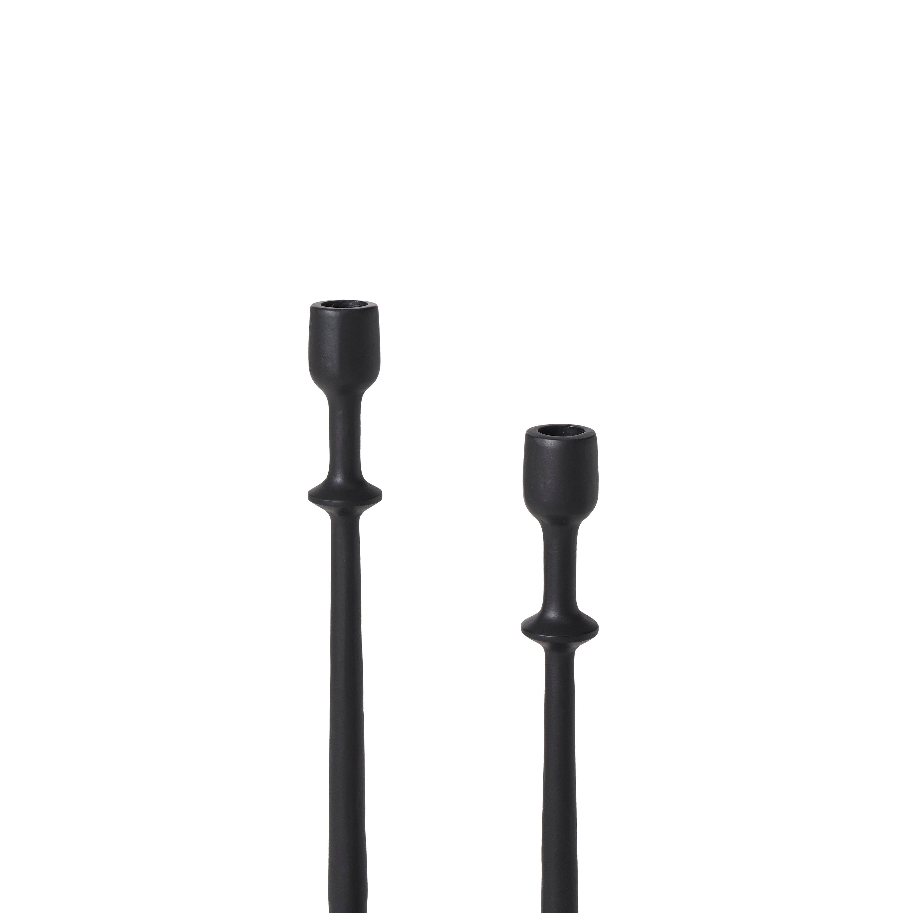 Albero Candle Holder, Matte Black-Candle Holder-DECOROLALA