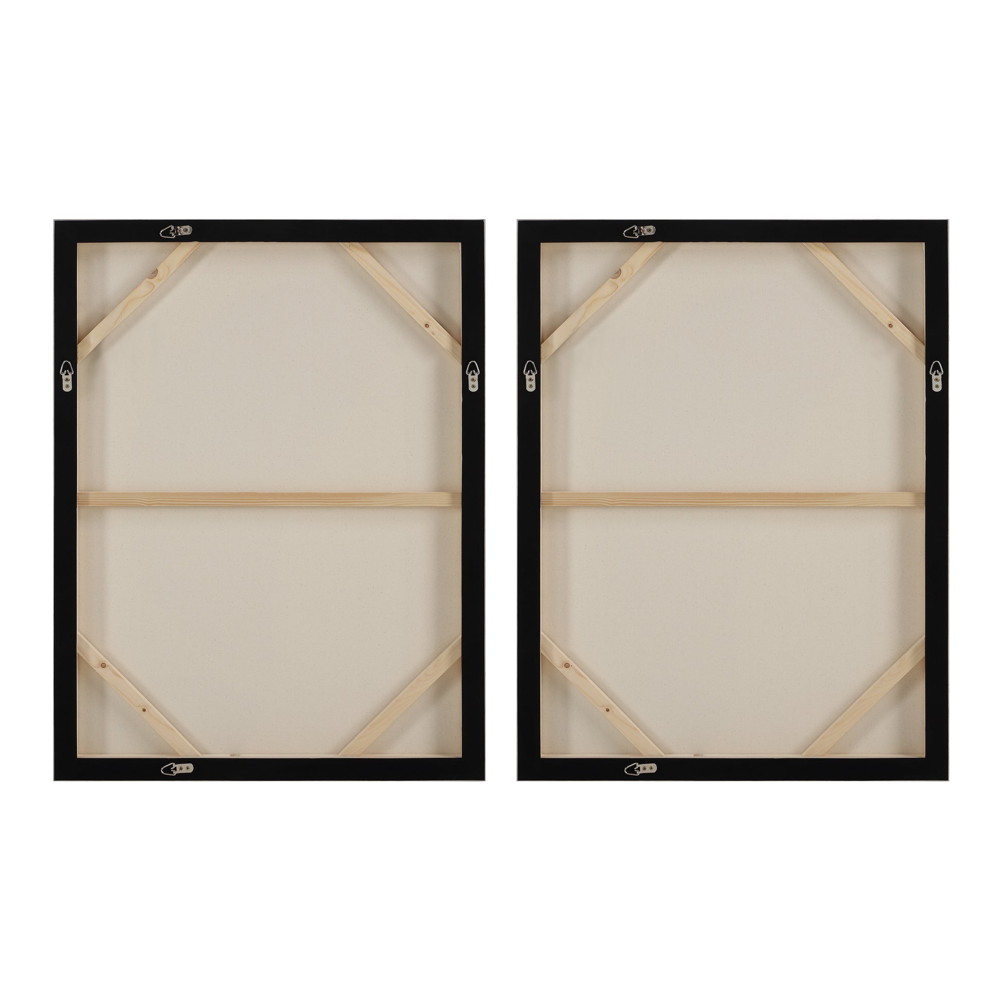 Alcea 40" H x 30" W Canvas Art, (2 Piece Set)-Canvas Print-DECOROLALA