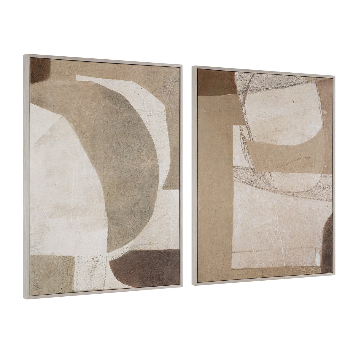 Alcea 40" H x 30" W Canvas Art, (2 Piece Set)-Canvas Prints-DECOROLALA