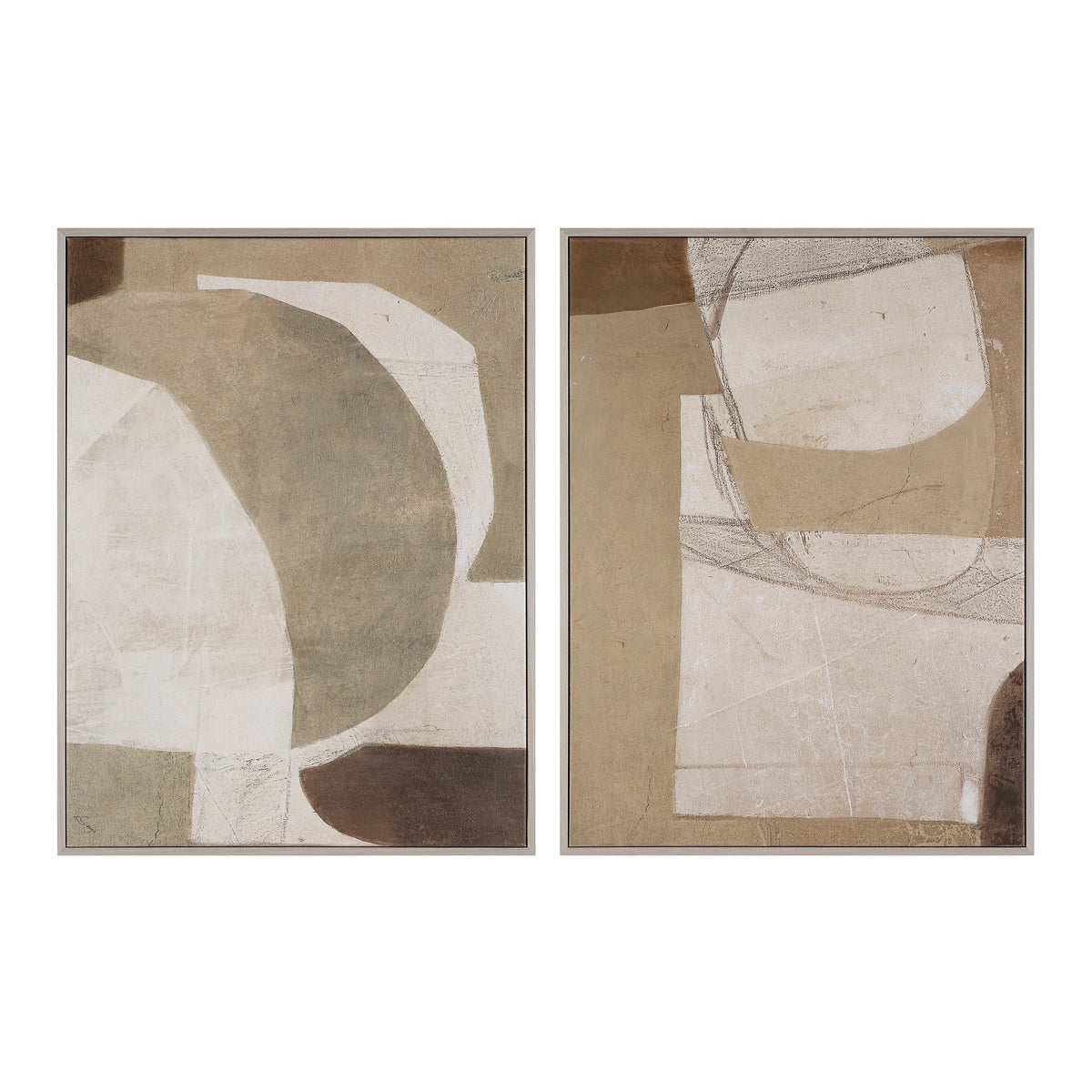 Alcea 40" H x 30" W Canvas Art, (2 Piece Set)-Canvas Prints-DECOROLALA