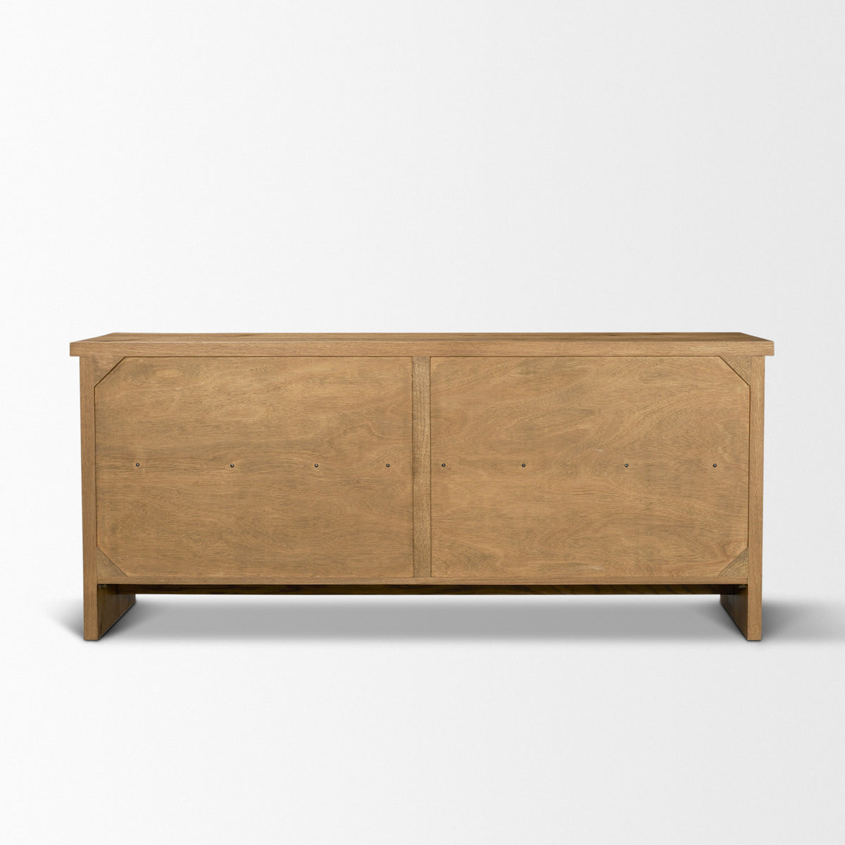 Alcott Brown Wood 4 Door Closed Sideboard-Sideboards & Buffets-DECOROLALA