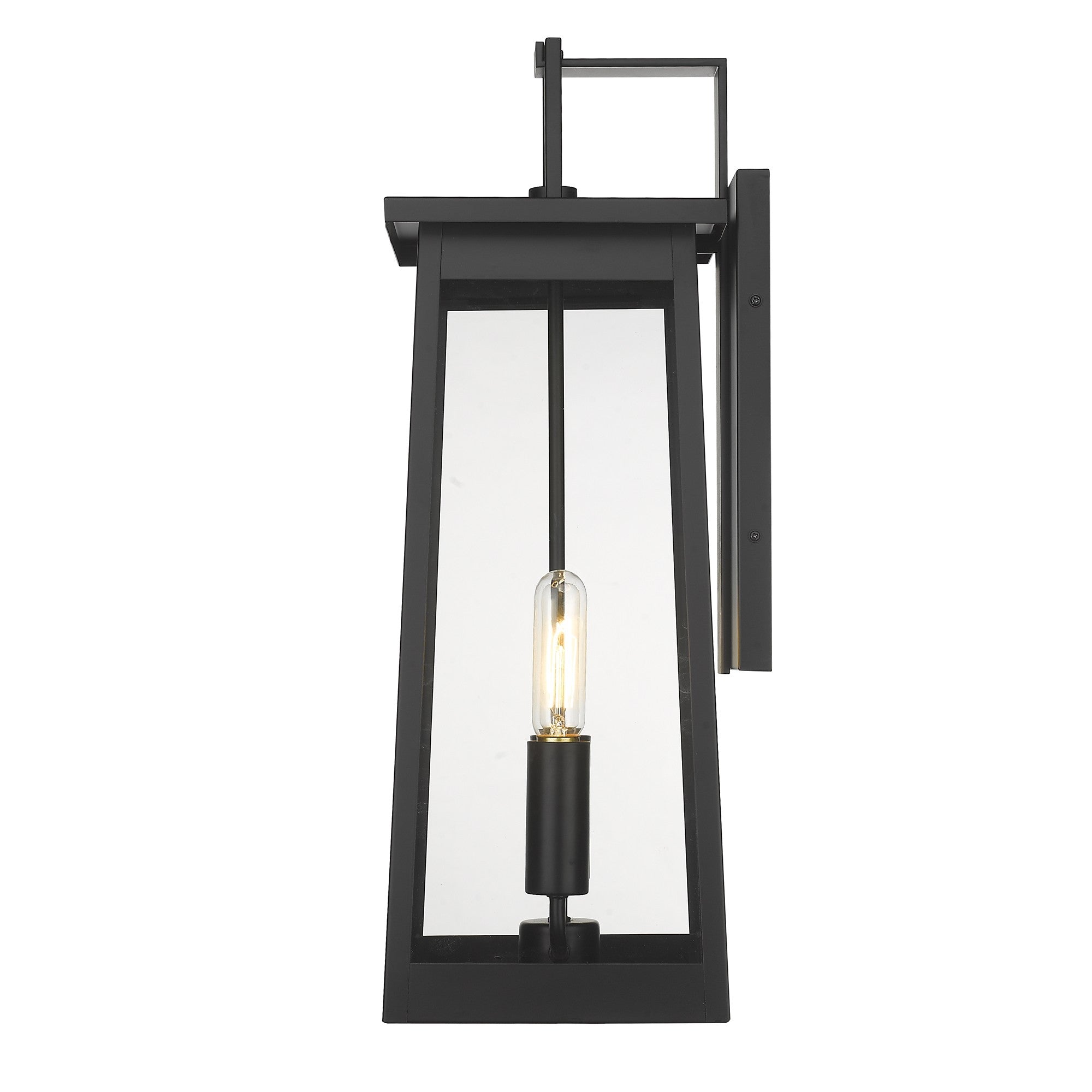 Alden 2-Light Matte Black Wall Light-Outdoor Lighting-DECOROLALA