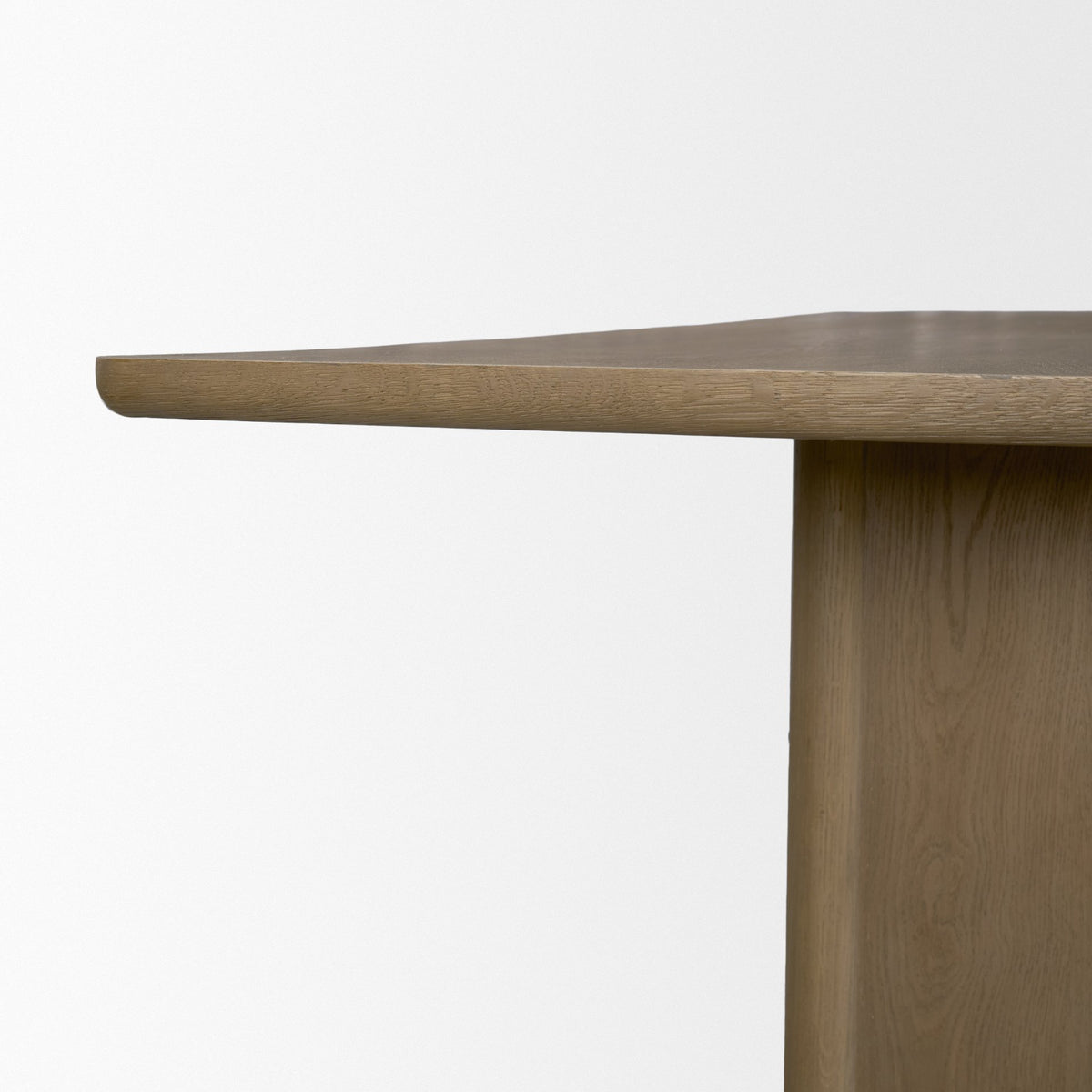Alden 84"L x 40"W Rectangular Pedestal Dining Table | Modern | Brown Wood | Seats 8-Dining Tables-DECOROLALA