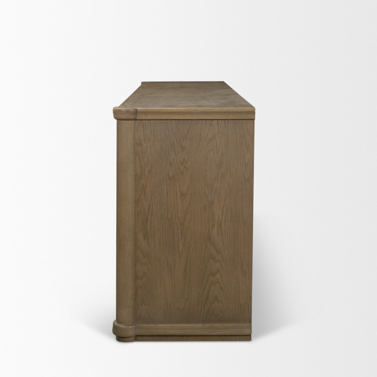 Alden Medium Brown Wood 4-Door Closed Sideboard-Sideboards & Buffets-DECOROLALA