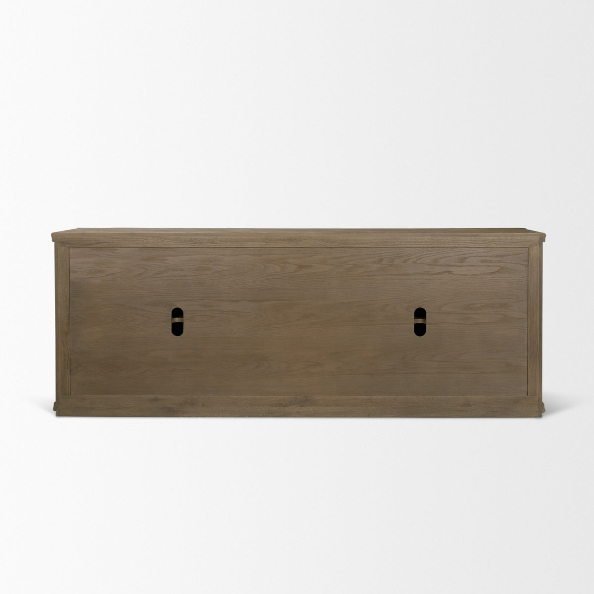 Alden Medium Brown Wood 4-Door Closed Sideboard-Sideboards & Buffets-DECOROLALA