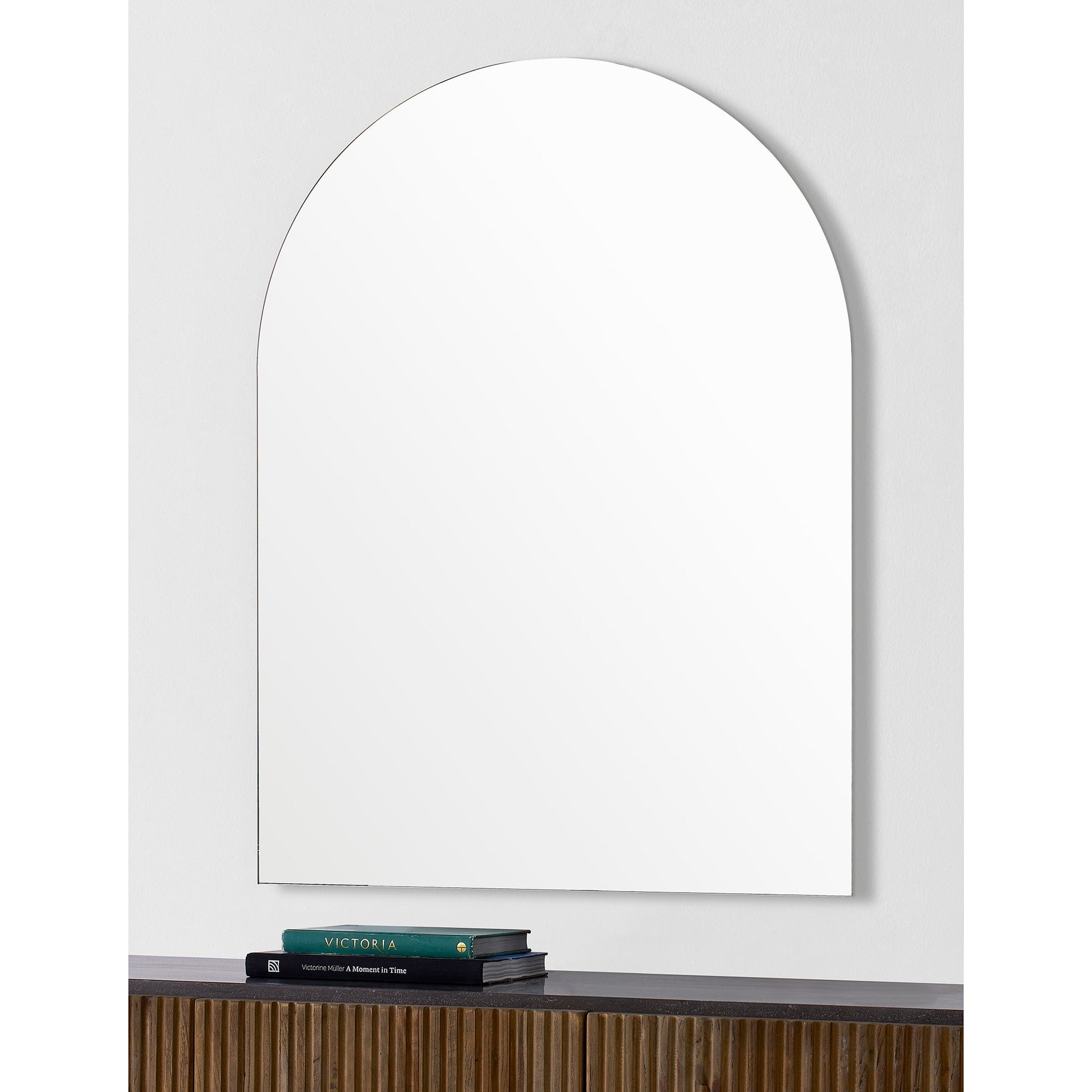 Aldrin 40" Tall Arch Wall Mirror-Mirror-DECOROLALA