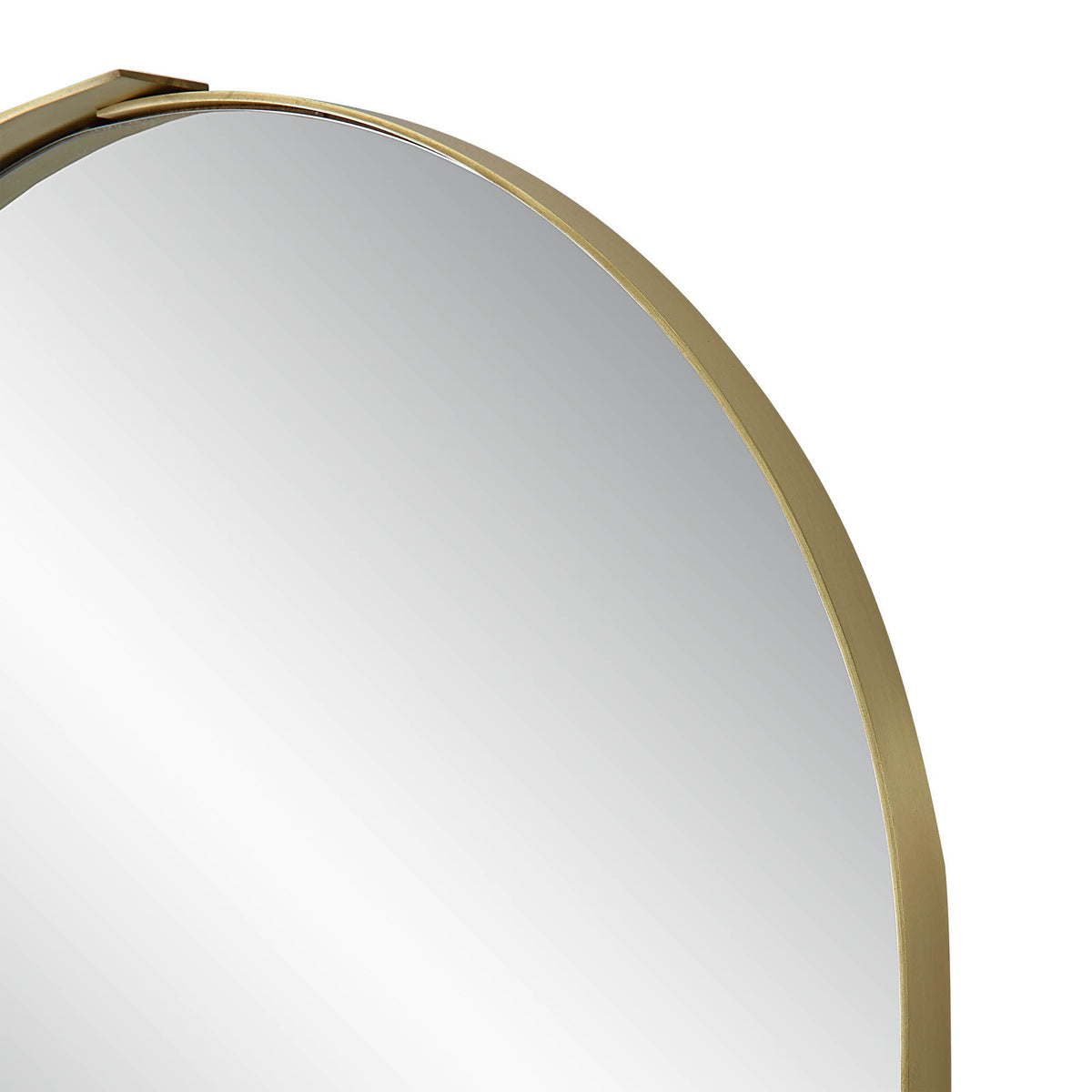 Aleah 40" Tall Oval Wall Mirror, Yellow-Mirrors-DECOROLALA