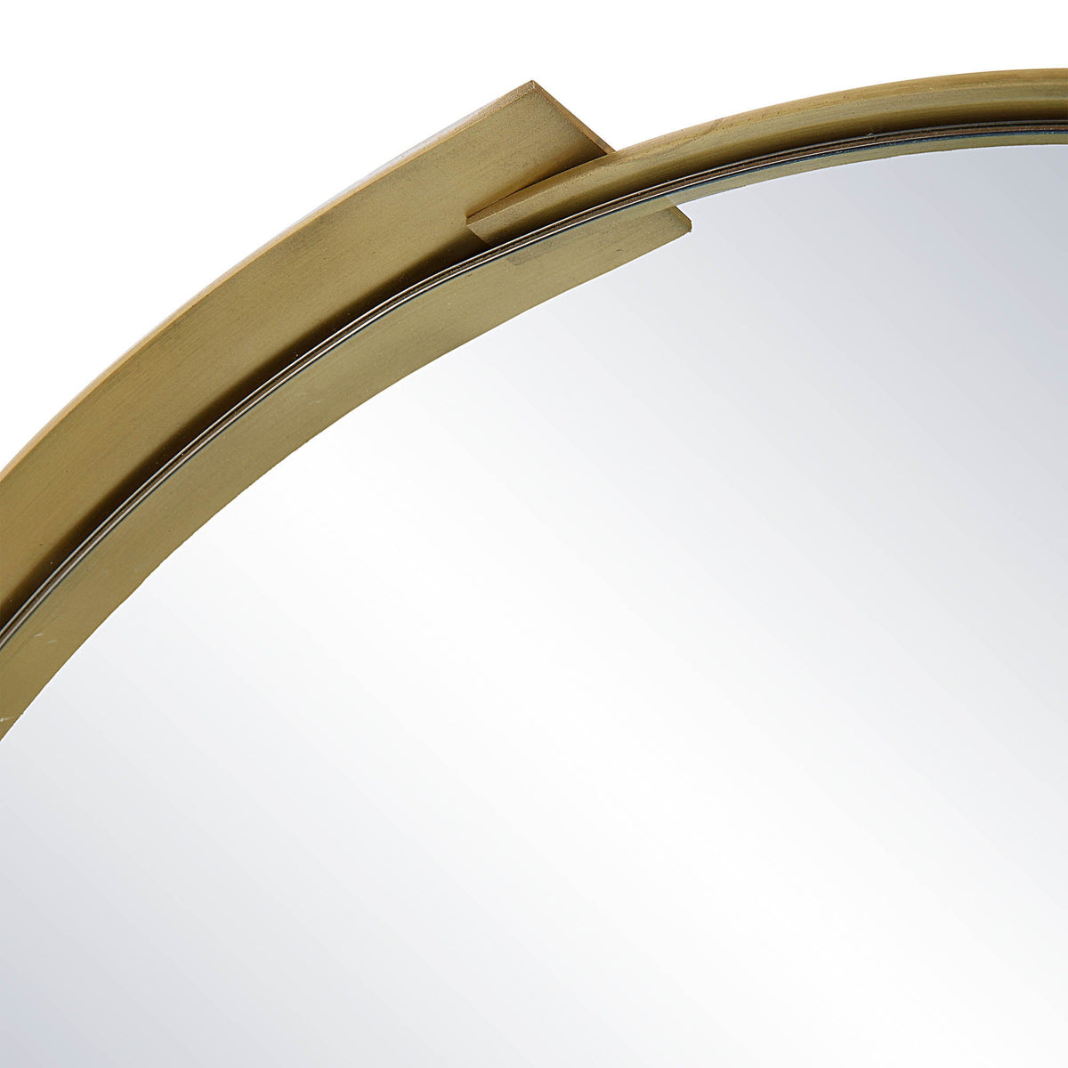Aleah 40" Tall Oval Wall Mirror, Yellow-Mirrors-DECOROLALA