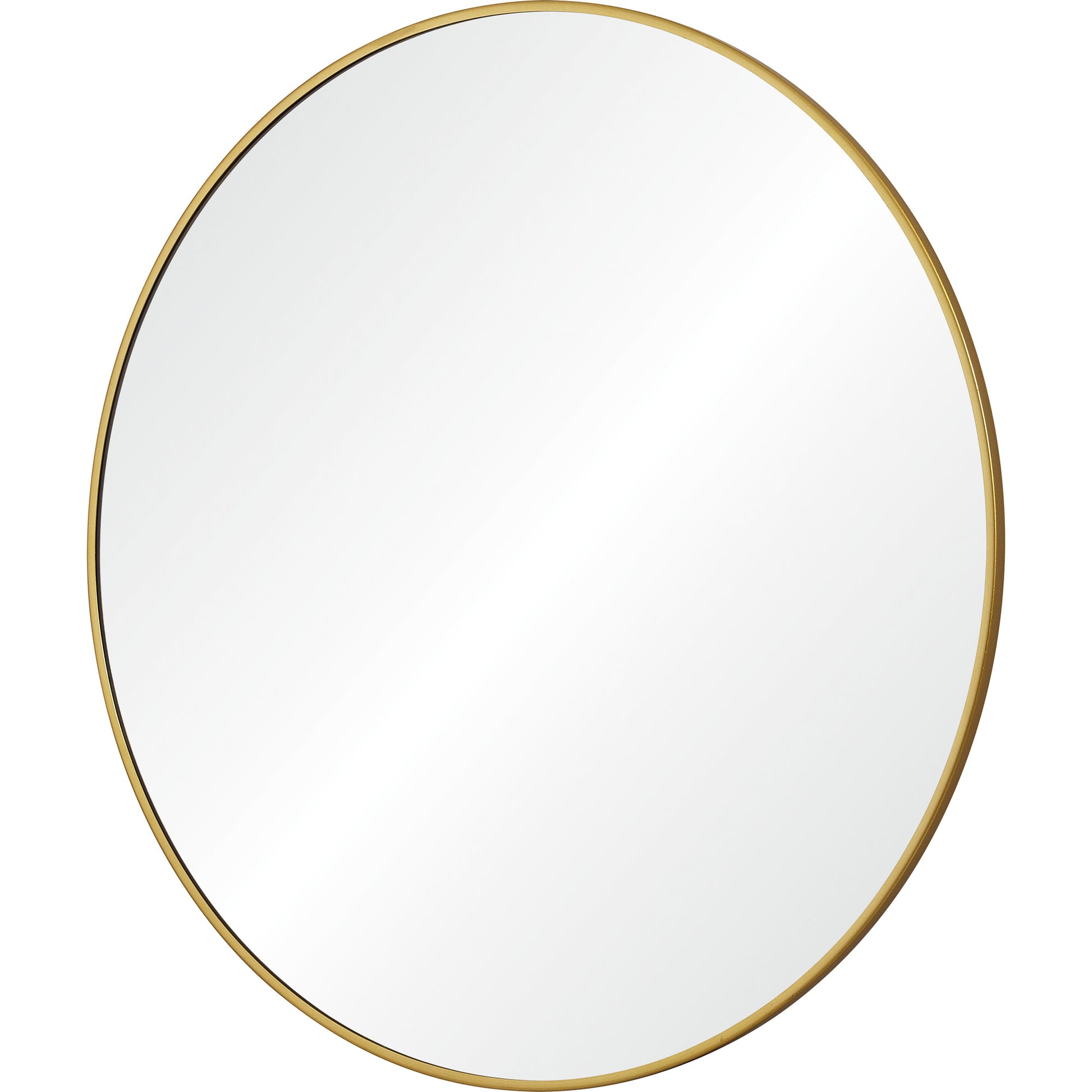 Alegre 30" Tall Round Wall Mirror, Yellow-Mirror-DECOROLALA