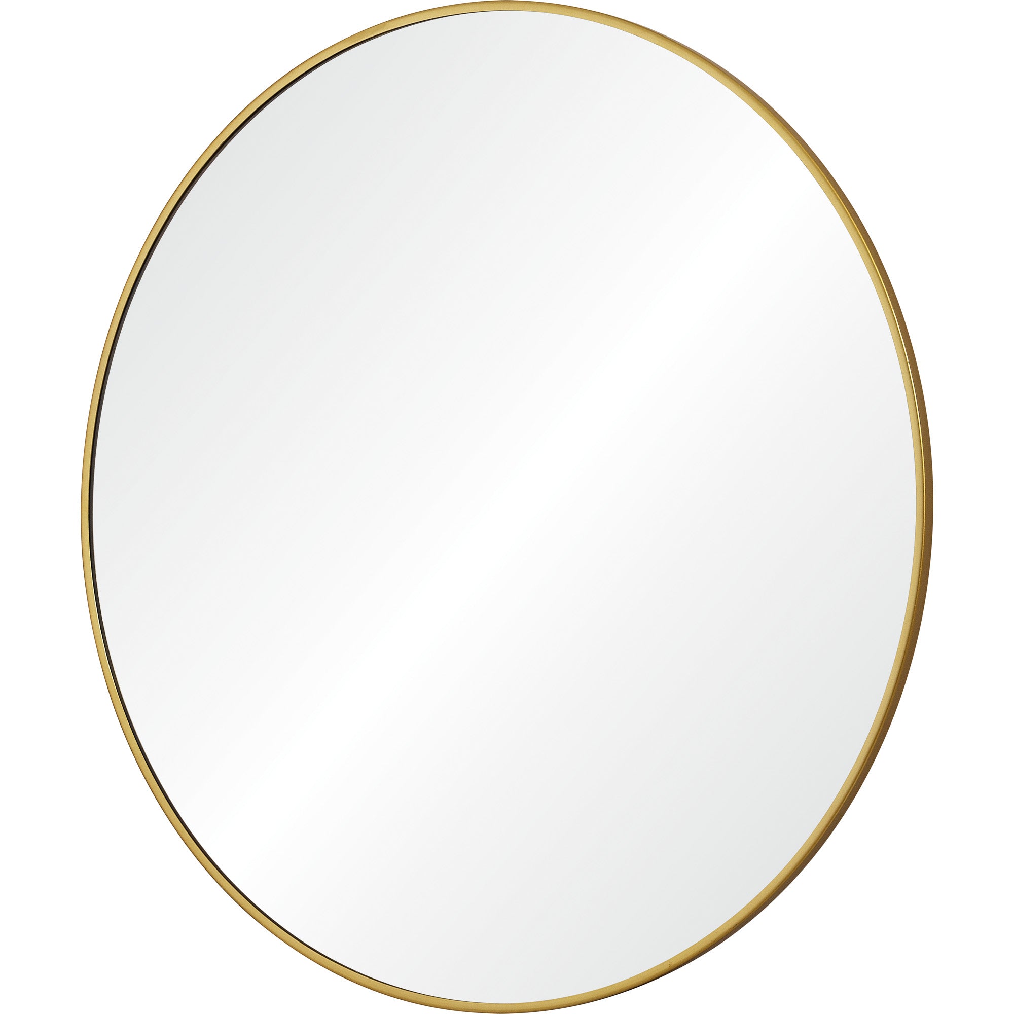 Alegre 30" Tall Round Wall Mirror, Yellow-Mirror-DECOROLALA
