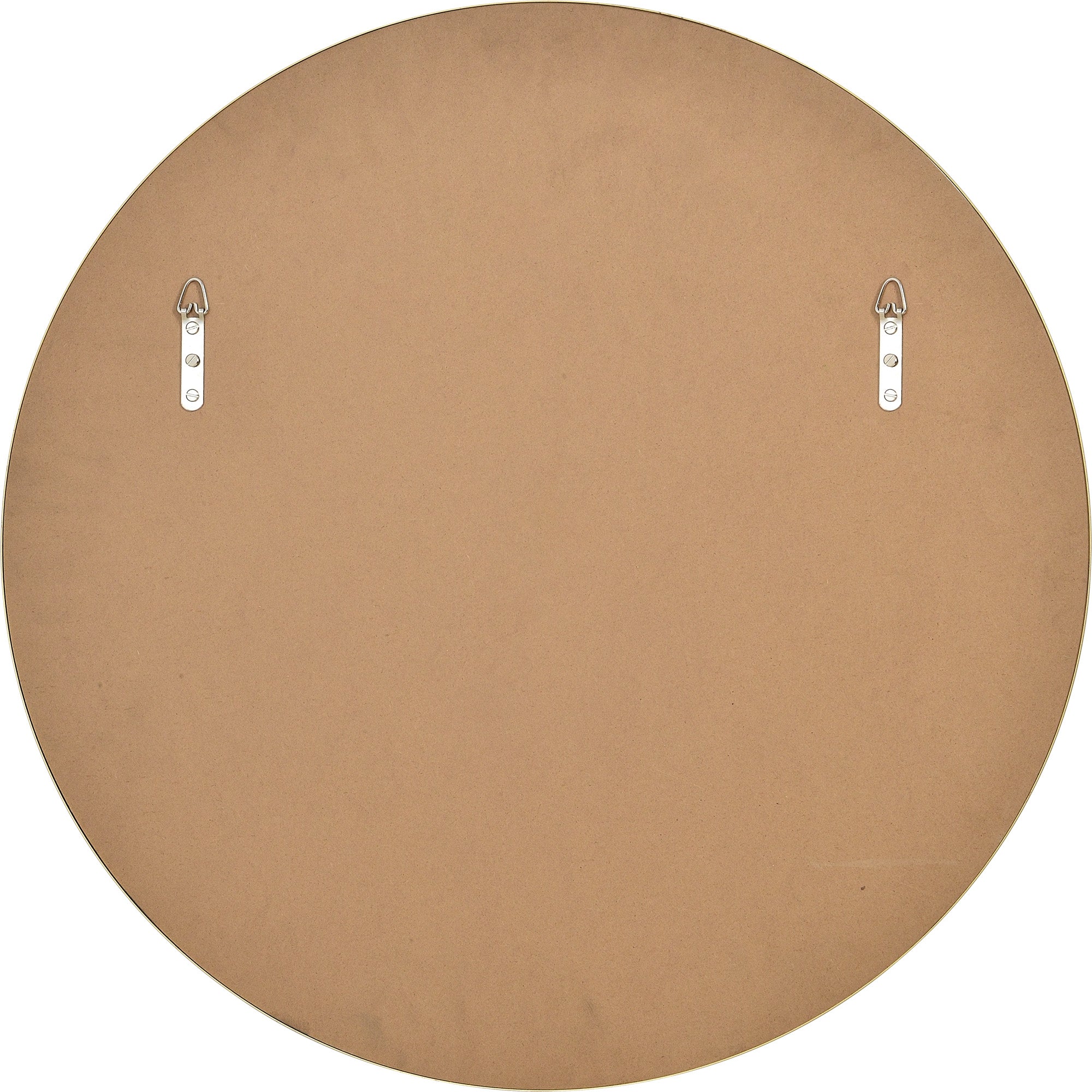 Alegre 30" Tall Round Wall Mirror, Yellow-Mirror-DECOROLALA